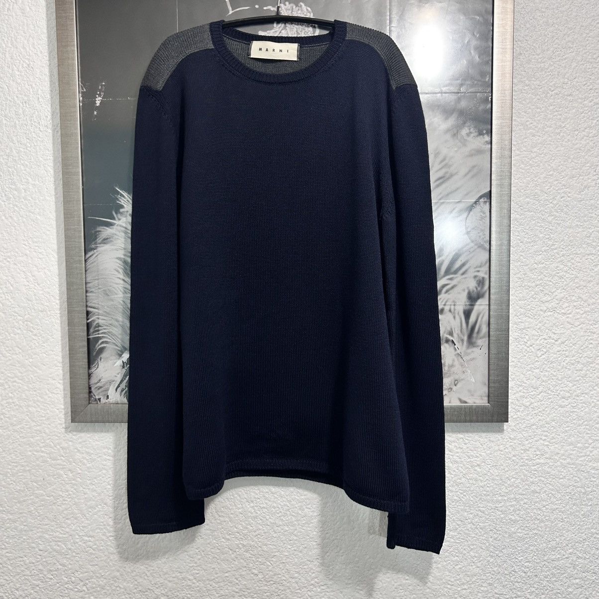 Designer × Marni MARNI COLOR BLOCK WOOL SWEATER Size US L / EU 52-54 / 3 - 1 Thumbnail