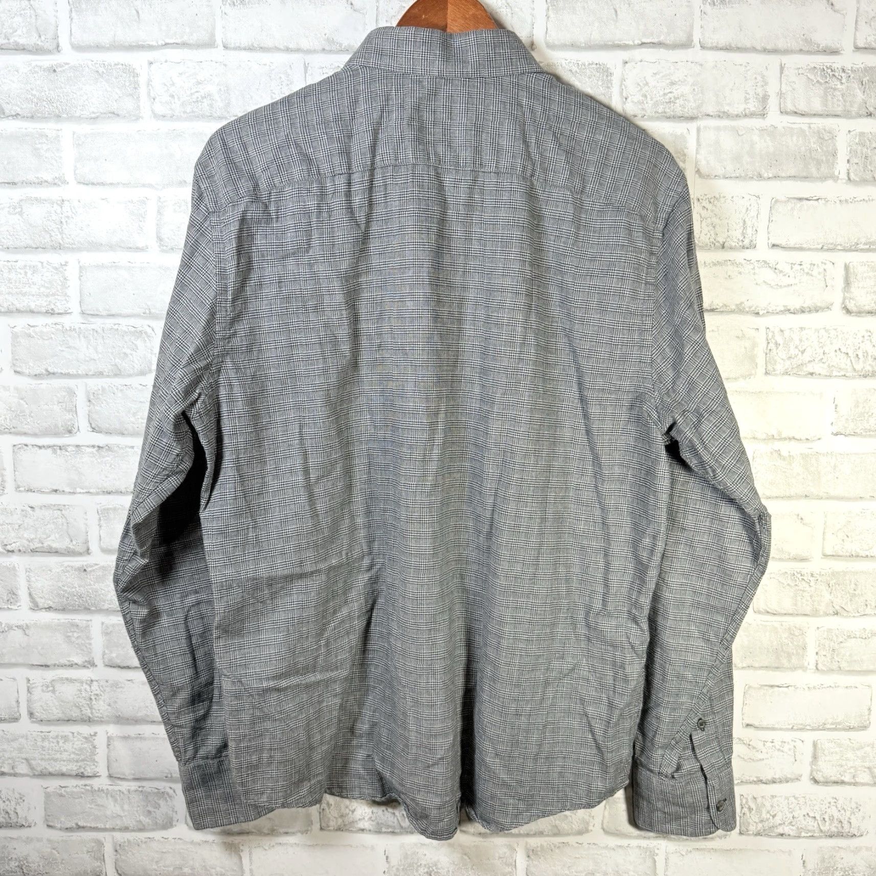 UNTUCKit UNTUCKit Gray 100% Cotton Long Sleeve Button Down Mens Size L Shirt Size US L / EU 52-54 / 3 - 5 Thumbnail