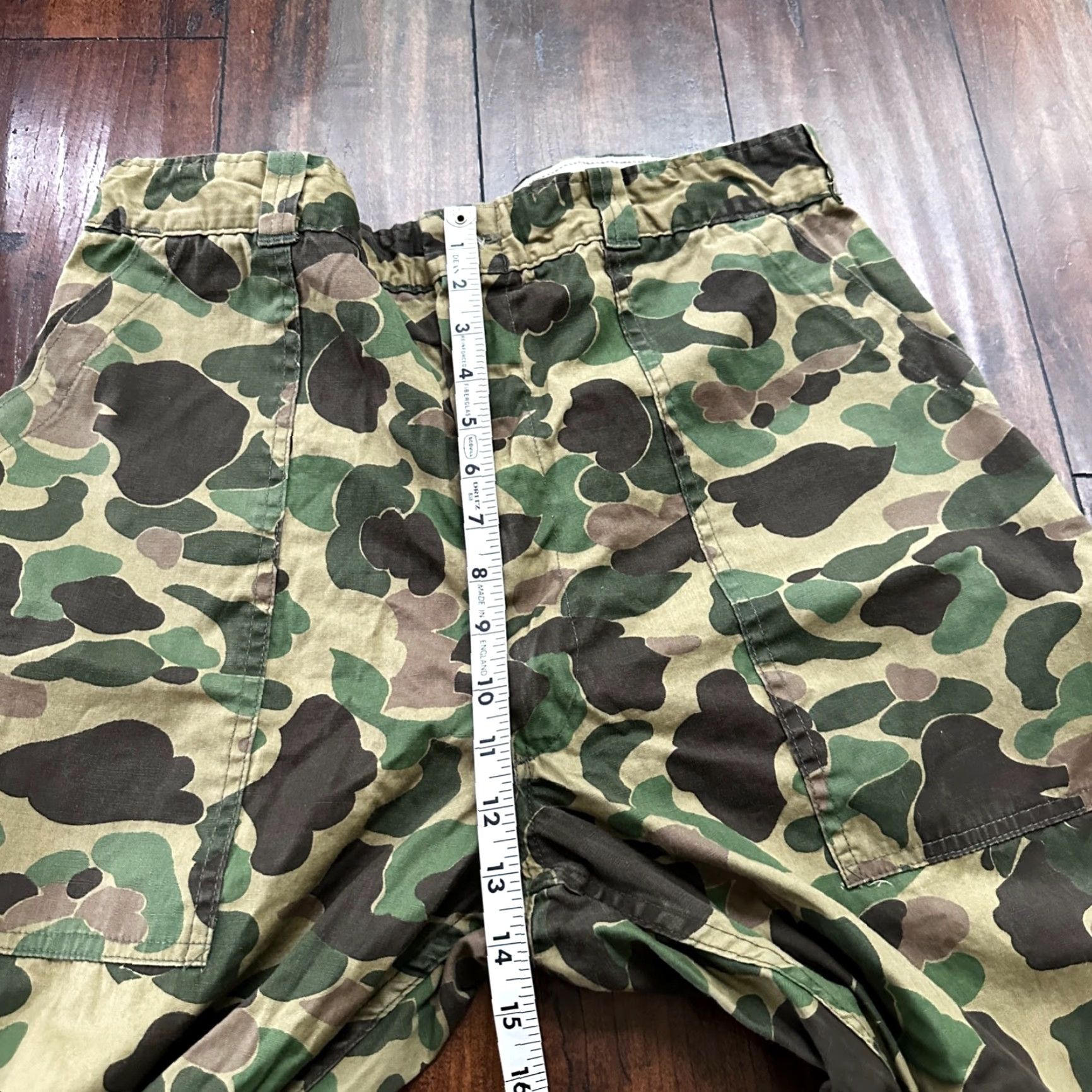 AMO VINTAGE Sears Frog Skin Camo Pants Talon Zip USMC WWII Military 32x29 Size US 32 / EU 48 - 4 Thumbnail