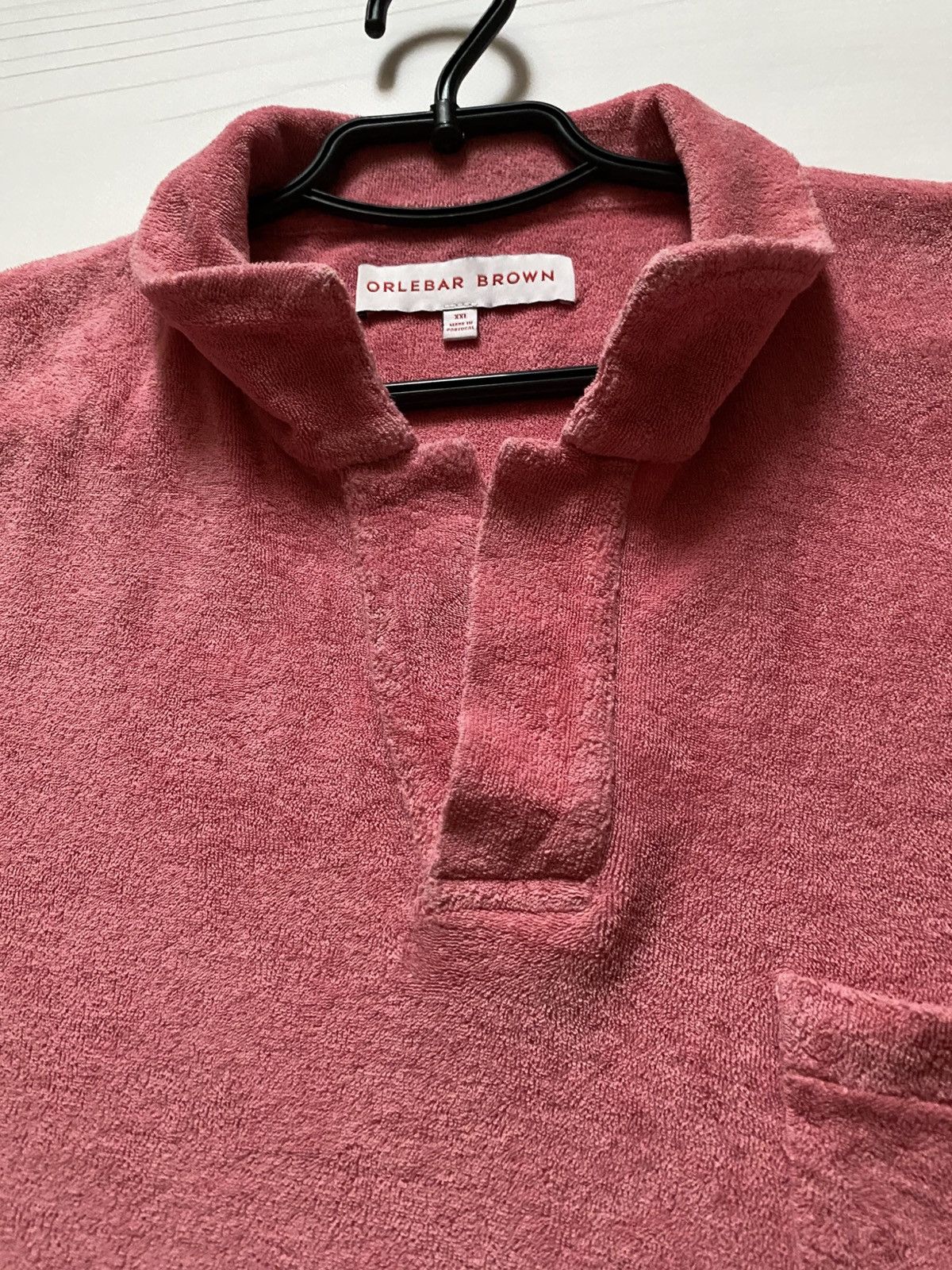 Orlebar Brown Orlebar Brown Terry Watermelon towelling polo t shirt Size US XXL / EU 58 / 5 - 10 Thumbnail