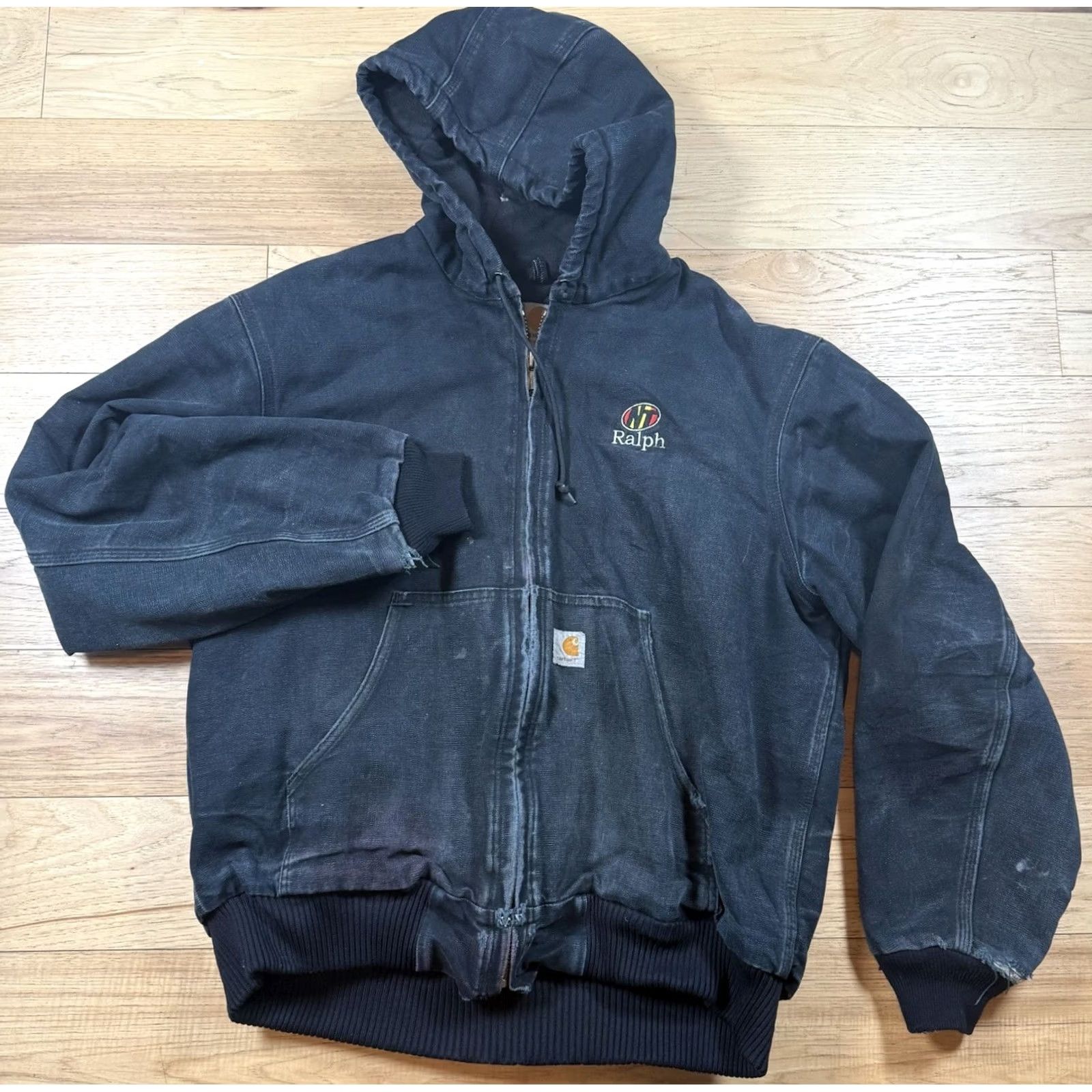 Carhartt VINTAGE Carhartt Jacket Bomber Coat Work USA Made Black L Adults Mens Large Union USA Made Nylon Jacket Black Bomber Carhartt USA Size US L / EU 52-54 / 3 - 2 Thumbnail