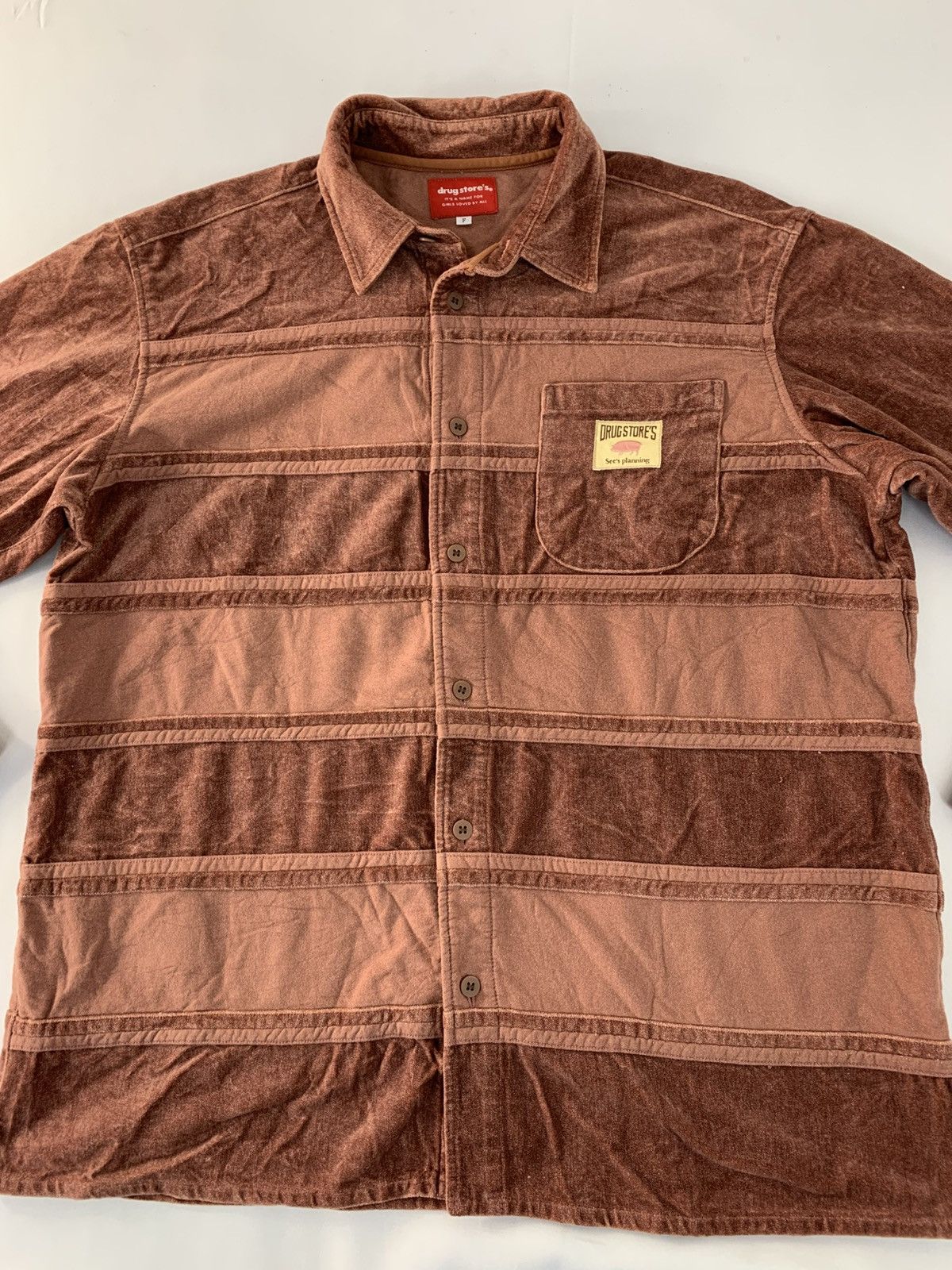 Japanese Brand Drug Store Japanese Brand Longsleeve Fleece Single Pocket Size US XL / EU 56 / 4 - 3 Thumbnail