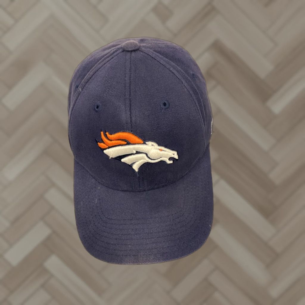 Logo Athletic VINTAGE Logo Athletic Denver Broncos Snapback Hat Adjustable Faded Navy 90s NFL Mens Size ONE SIZE - 1 Thumbnail