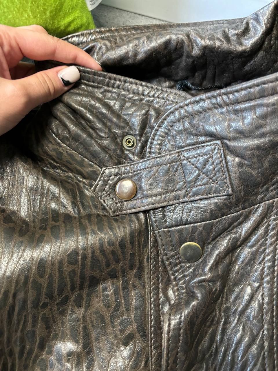 20471120 × Beauty Beast Vintage Giorgio Mobiani “alligator style” Leather avantgarde Size US XL / EU 56 / 4 - 7 Thumbnail