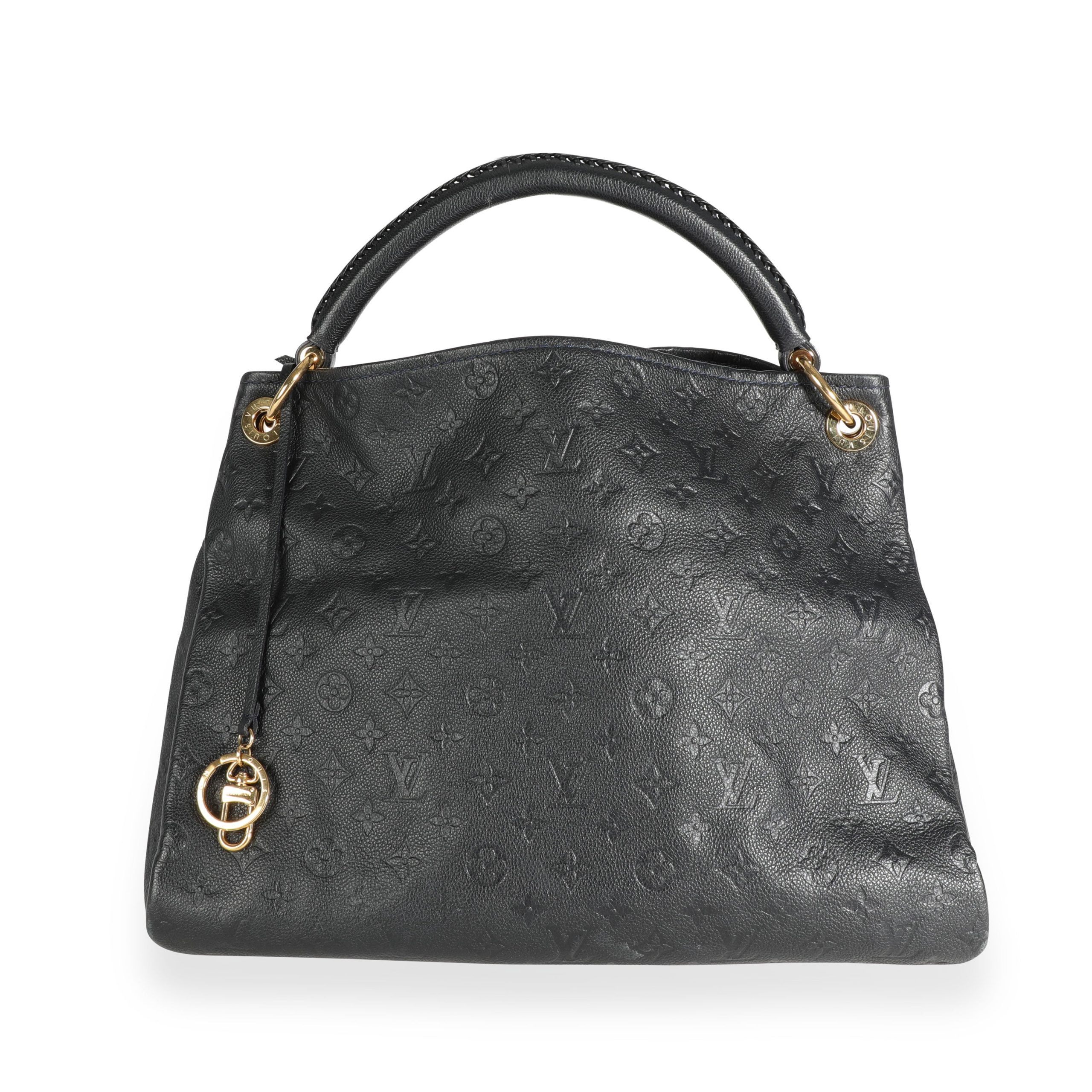 image of Louis Vuitton Black Monogram Empreinte Leather Artsy Mm, Women's