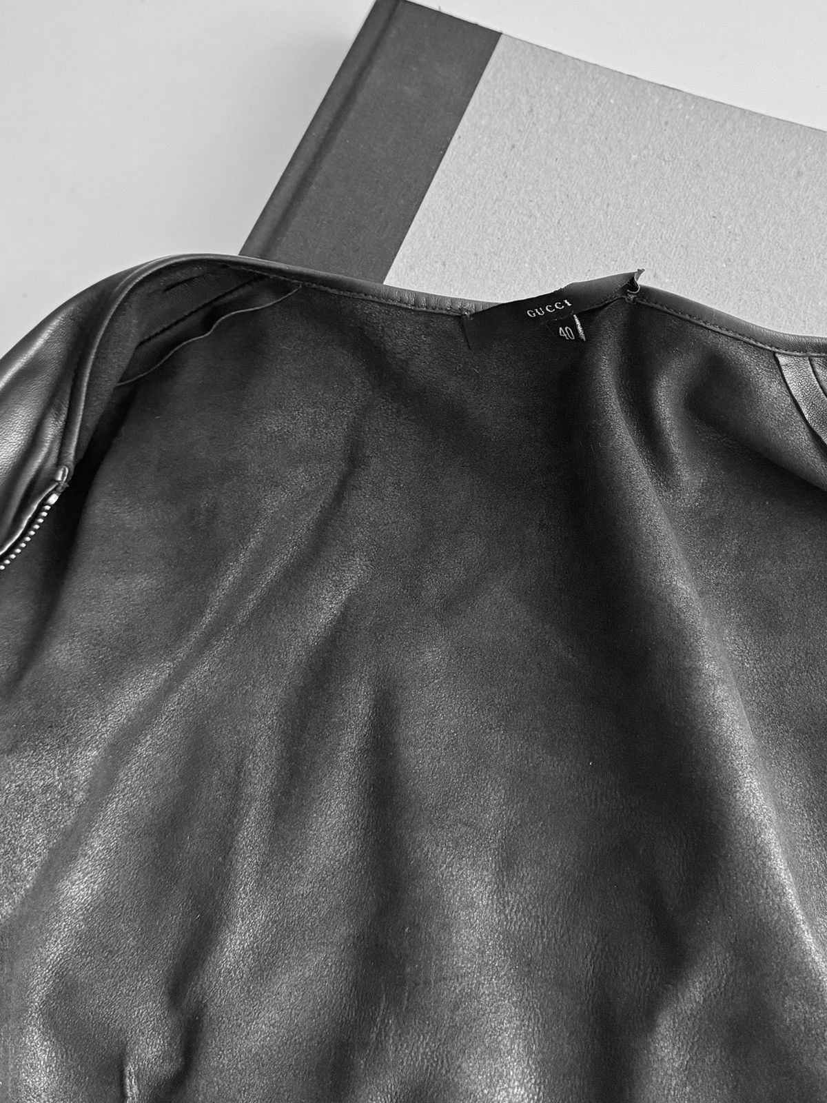 Gucci Gucci by Tom Ford F/W 1999 Runway Leather Black Jacket Size S / US 4 / IT 40 - 5 Thumbnail