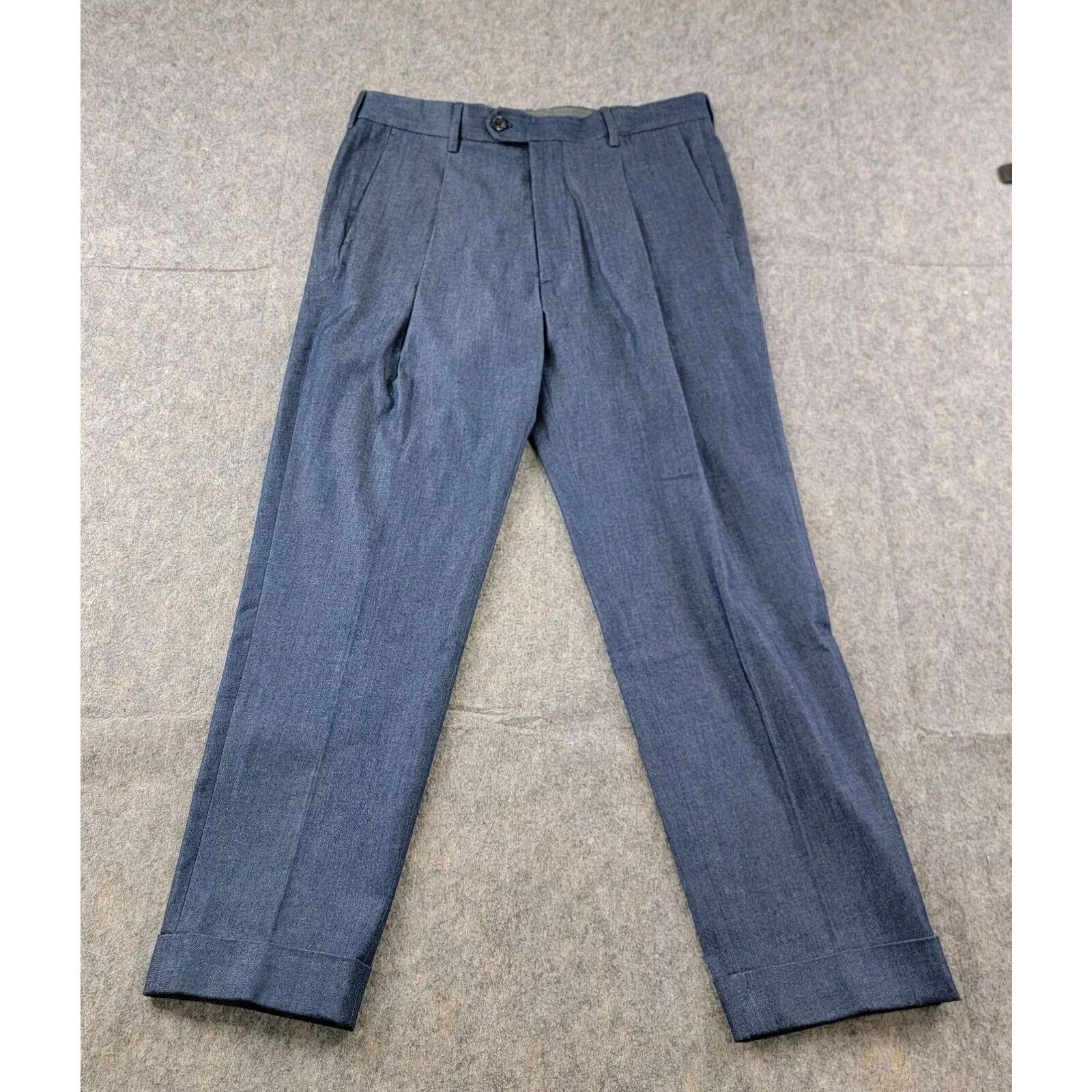 Todd Snyder Todd Snyder Cotton Silk Denim Madison Suit Pants Size US 33 - 2 Thumbnail