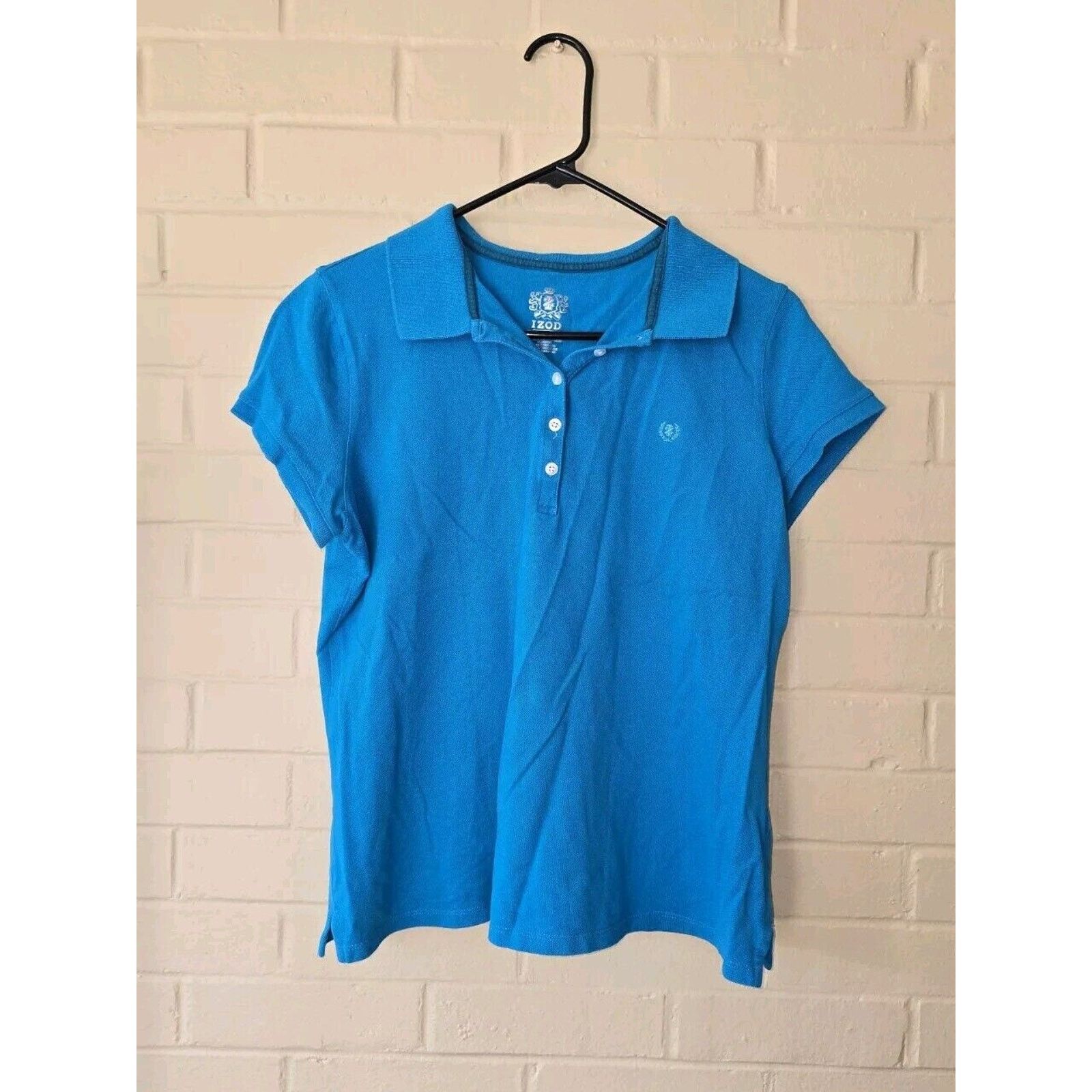 Izod Izod Polo Womens Medium Blue Short Sleeve Golf Size XL Size XL / US 12-14 / IT 48-50 - 1 Thumbnail