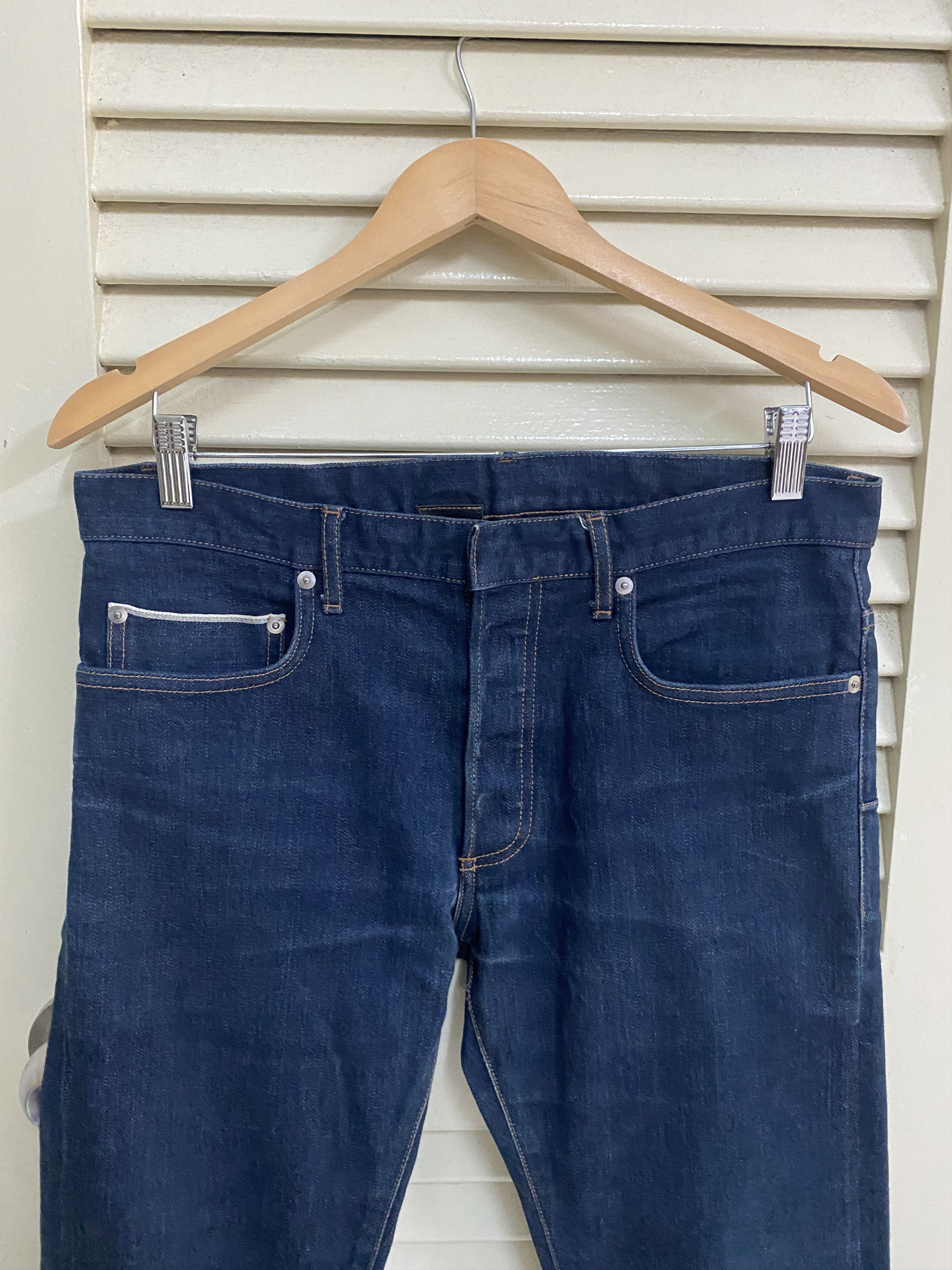 Dior 05 Hedi Slimane Dior Homme Raw Indigo Silver Selvedge Denim Size US 32 / EU 48 - 6 Thumbnail