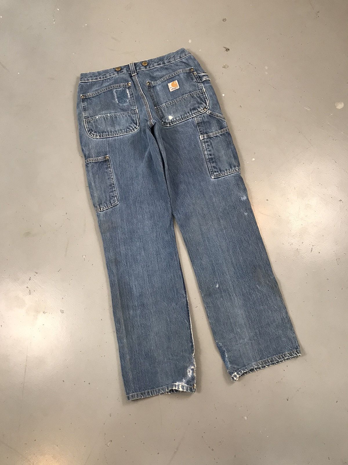 Carhartt × Vintage Vintage Carhartt distressed double knee denim Size US 28 / EU 44 - 7 Thumbnail