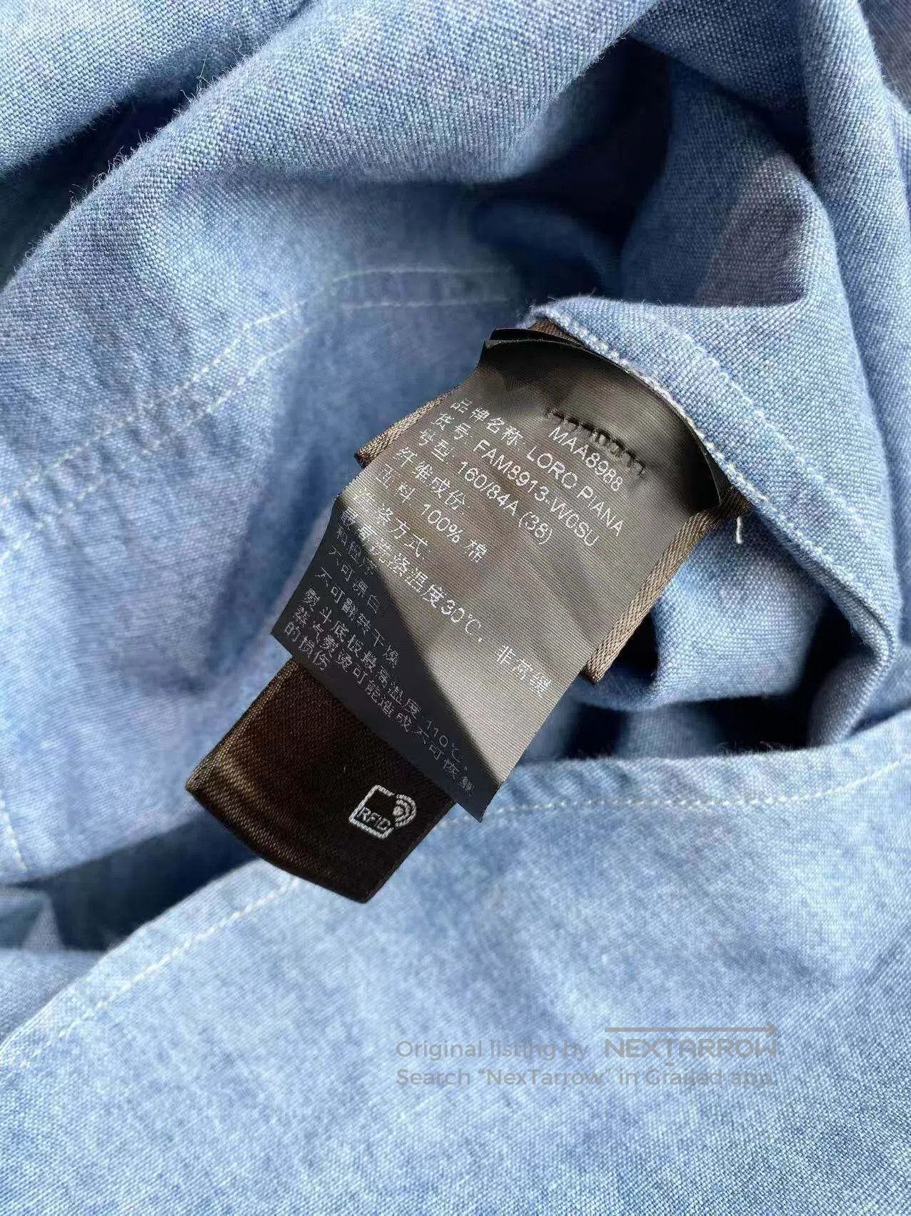 Loro Piana Loro Piana Denim shirt coat| Size XS / US 0-2 / IT 36-38 - 5 Thumbnail