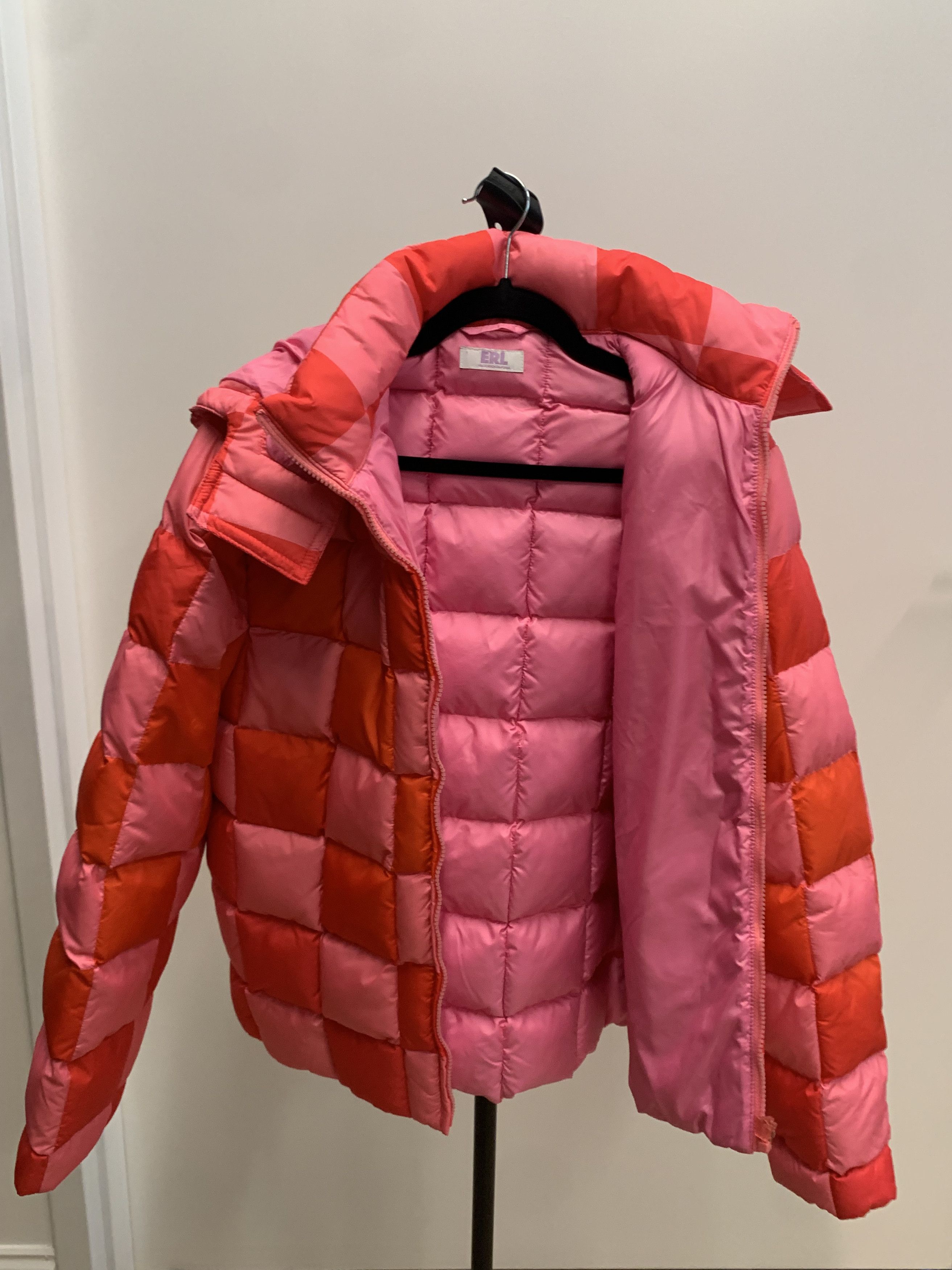 ERL ERL Hooded quilted padded checked shell jacket Size US M / EU 48-50 / 2 - 2 Thumbnail