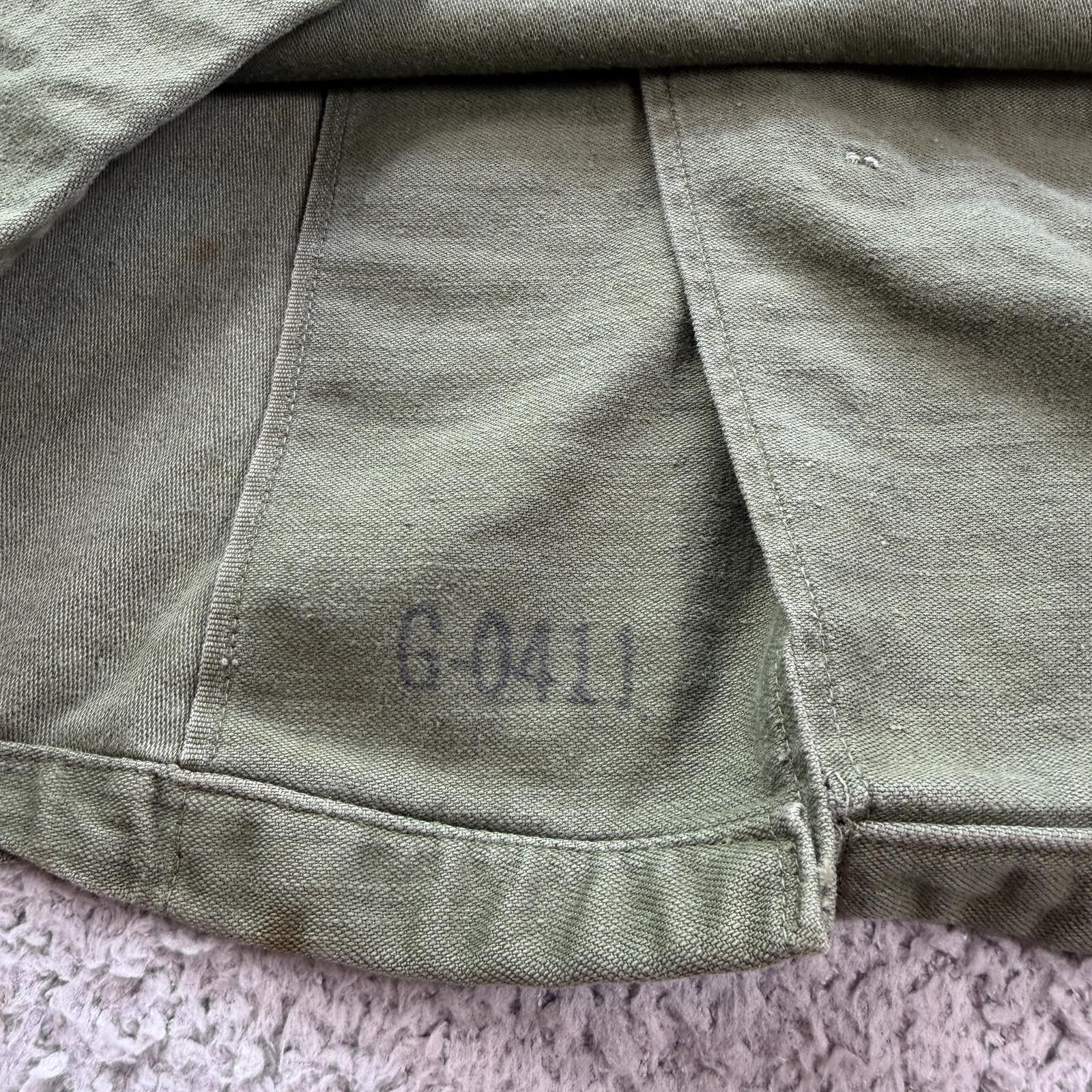 Other Vintage 1960s US Army OG-107 Shirt Vietnam Military Jacket Size US L / EU 52-54 / 3 - 4 Thumbnail
