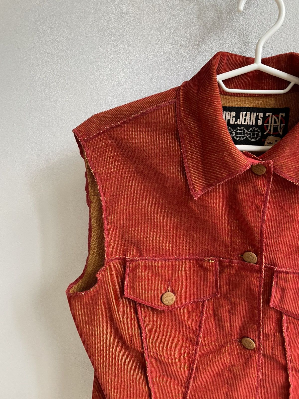 Jean Paul Gaultier Jean Paul Gaultier Jeans JPG Vintage Denim Jacket Vest Size L / US 10 / IT 46 - 3 Thumbnail