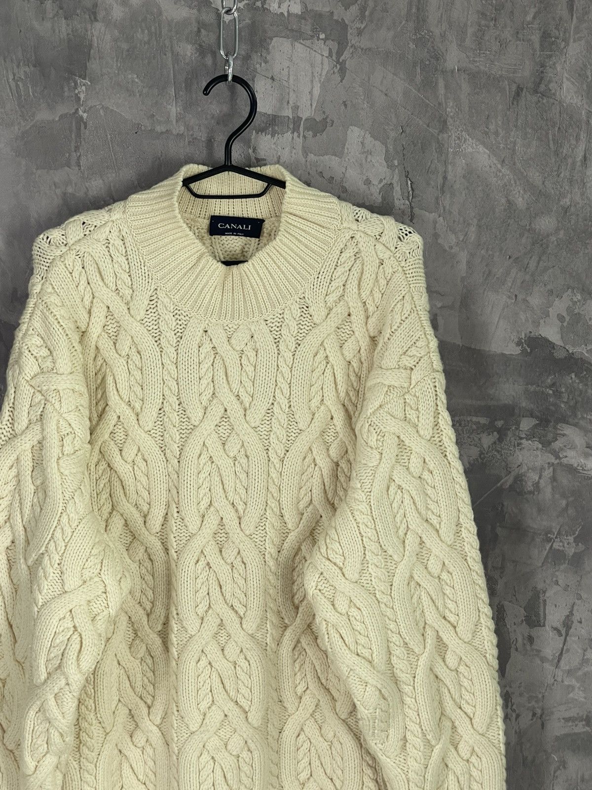 Canali Canali Avant Garde Luxury Chain Knit Sweater Size US L / EU 52-54 / 3 - 4 Thumbnail