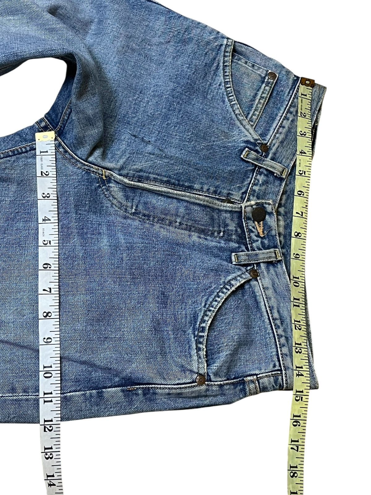 Japanese Brand Vintage LEE RIDERS repro 50s dirty half selvedge jeans Size US 29 - 17 Thumbnail