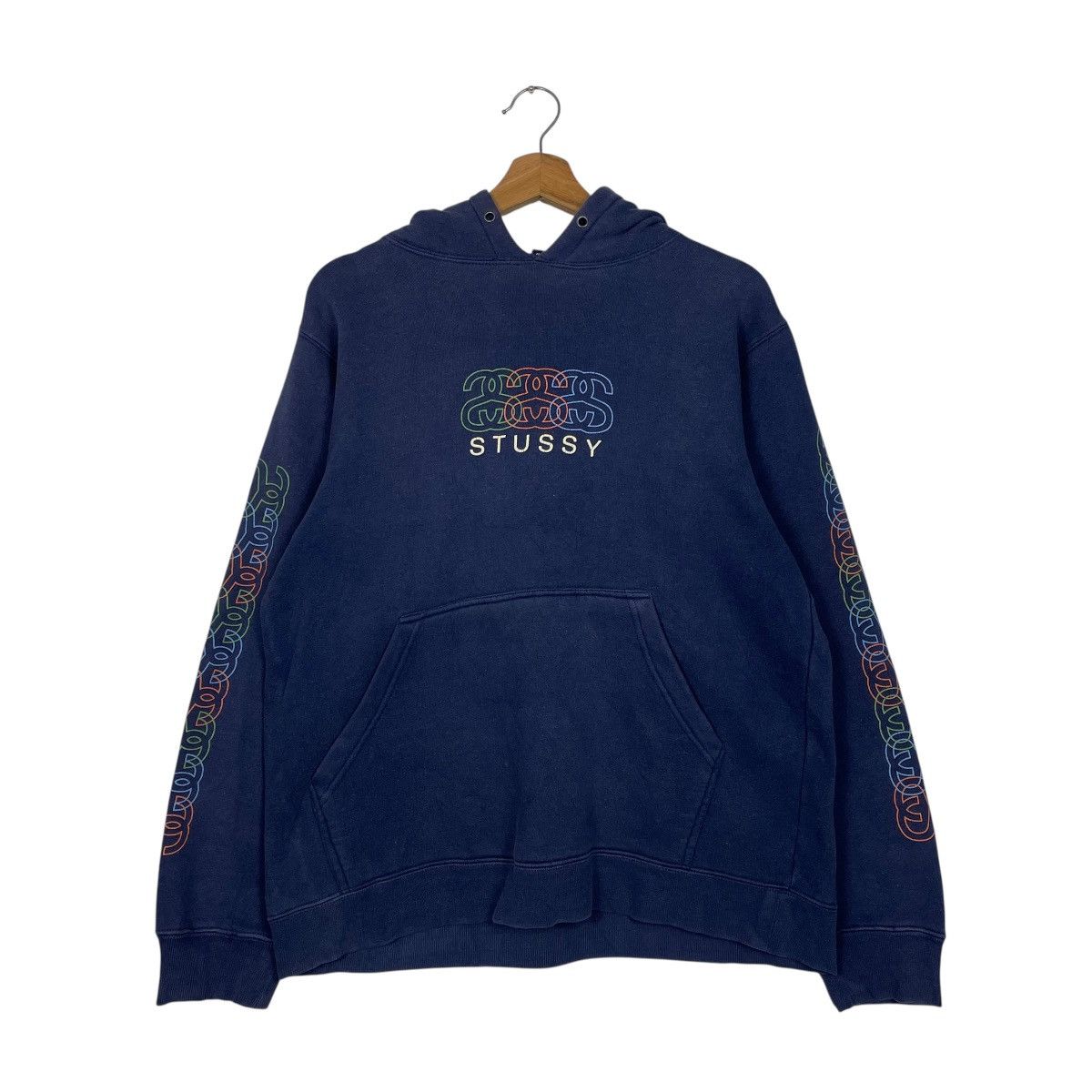Stussy Vintage 90s Stussy Big Logo Pullover Hoodie Size US S / EU 44-46 / 1 - 10 Thumbnail