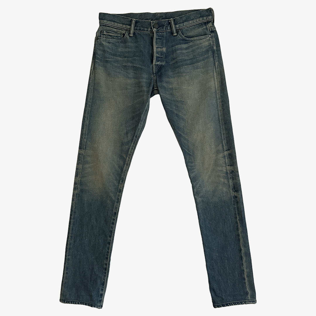 John Elliott The Cast 2 Rigid Five-Pocket Medium Wash Slim Jeans Size US 31 - 1 Thumbnail