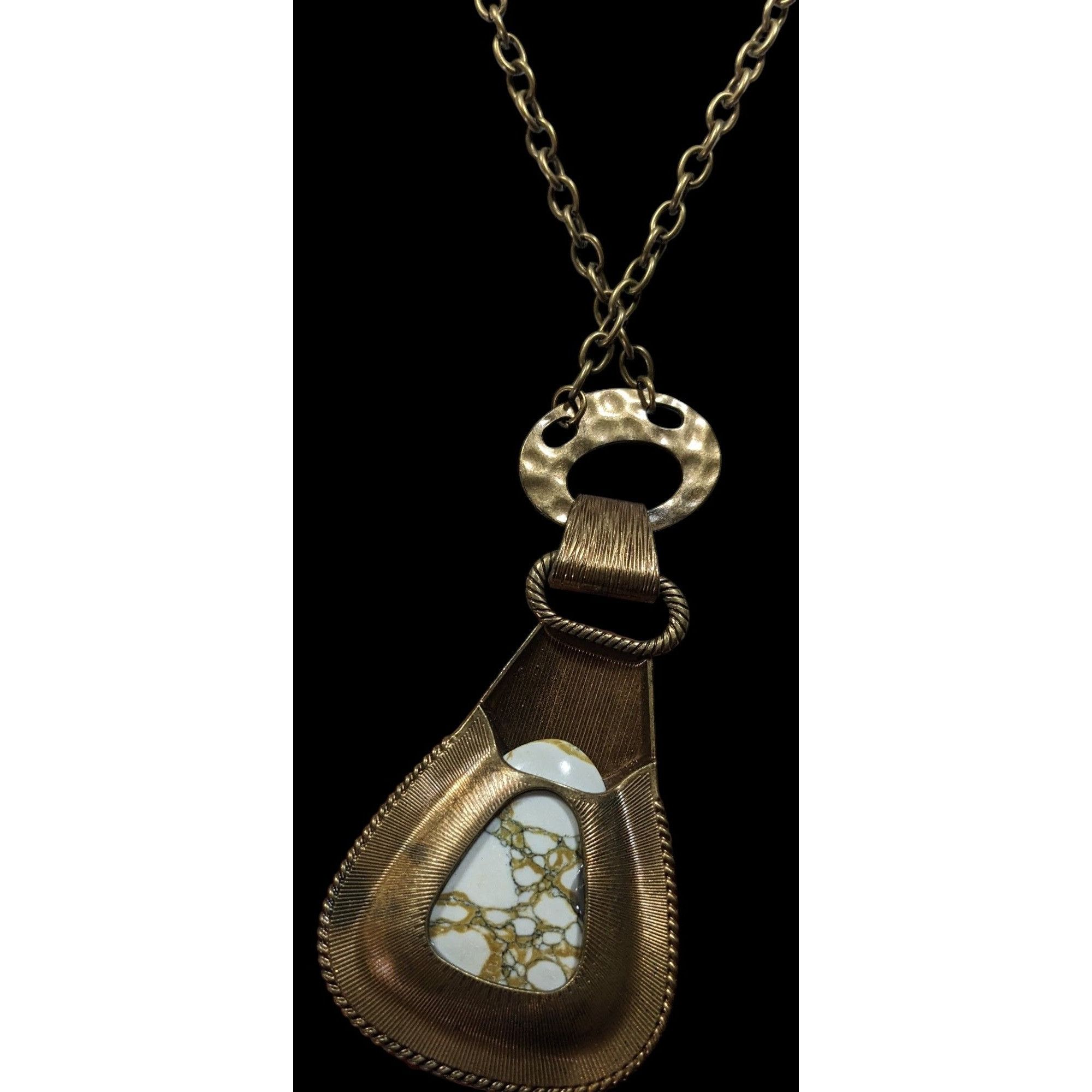 Other Paparazzi Rodeo Royale Brass And Stone Pendant Necklace Size ONE SIZE - 3 Thumbnail