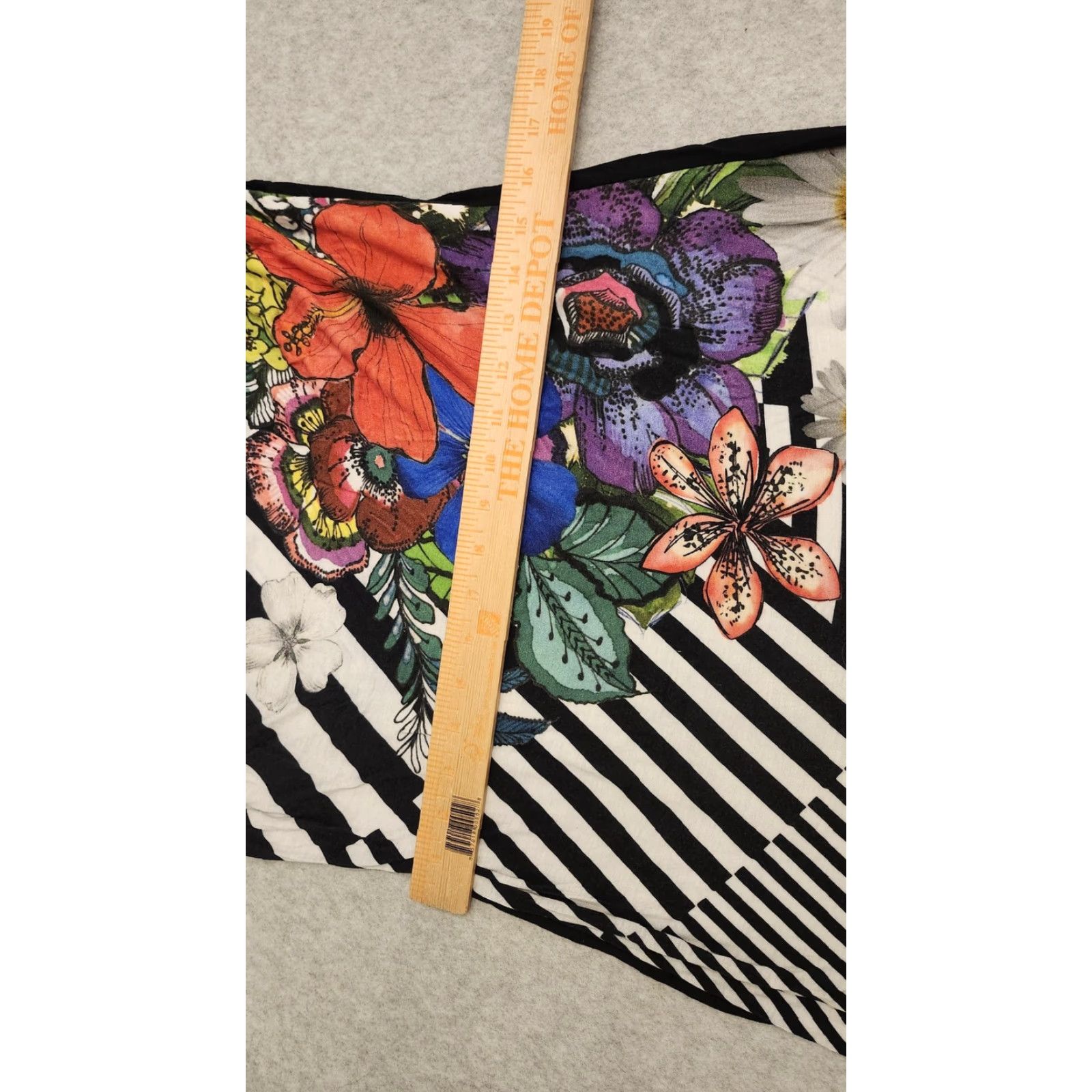 Desigual Desigual Dress Womens Medium Striped Floral Sleeveless Graphic Art Viscose Size M / US 6-8 / IT 42-44 - 7 Thumbnail