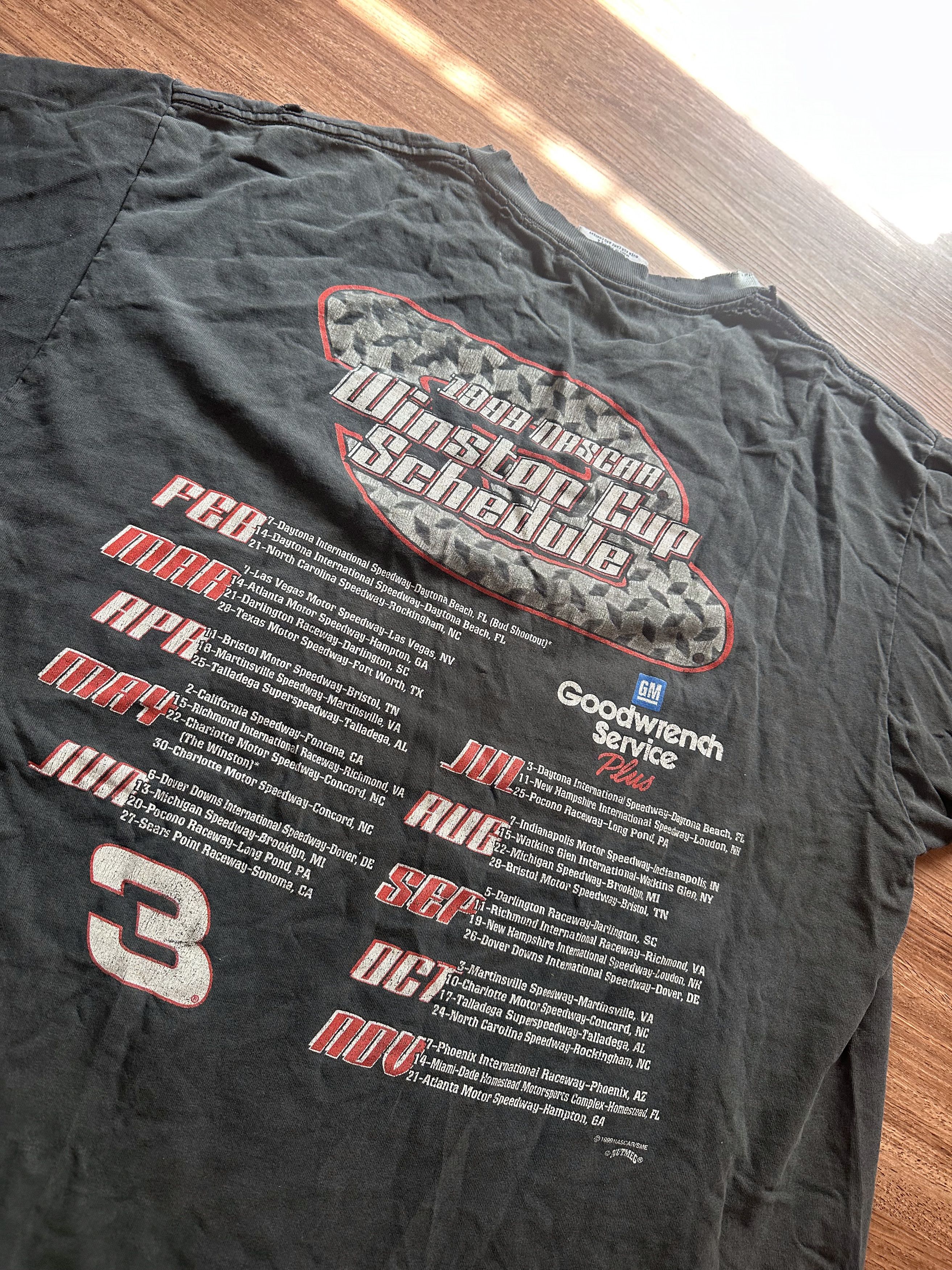 Vintage Vintage 90’s Dale Earnhardt Winston Cup Tee Size US XL / EU 56 / 4 - 4 Thumbnail