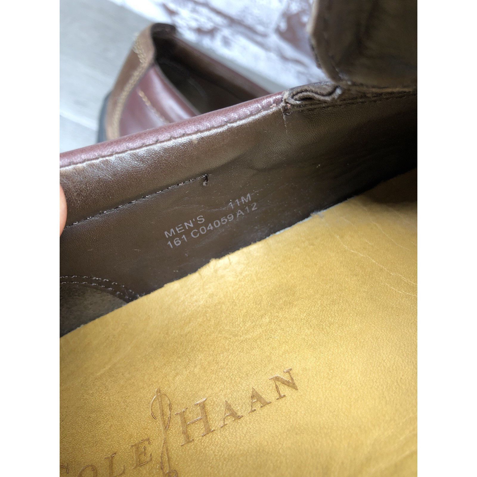Cole Haan Cole Haan 161 C04059 C8 Tucker Venetian Brown Leather Loafer Size US 11 / EU 44 - 7 Thumbnail