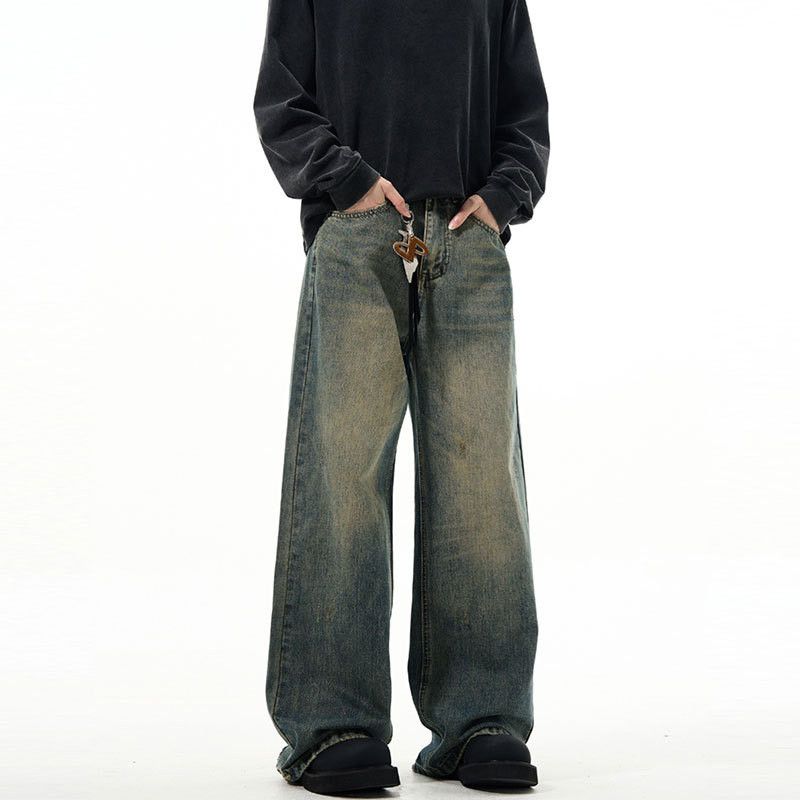 Japanese Brand × Jean Washed American cleanfit straight wide-leg vintage jeans Size US 32 / EU 48 - 2 Thumbnail
