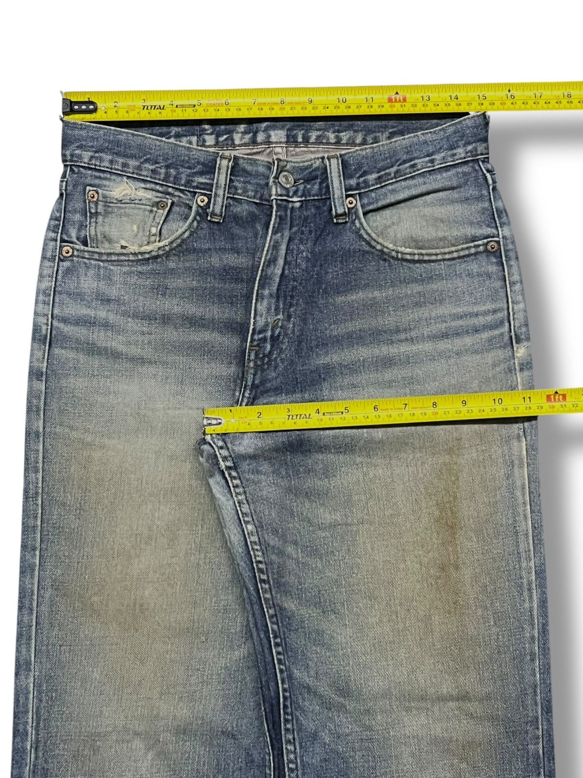 Levi's Vintage Y2K Levi’s 533 - Faded Mud Wash, Distressed Denim Size US 30 / EU 46 - 18 Thumbnail