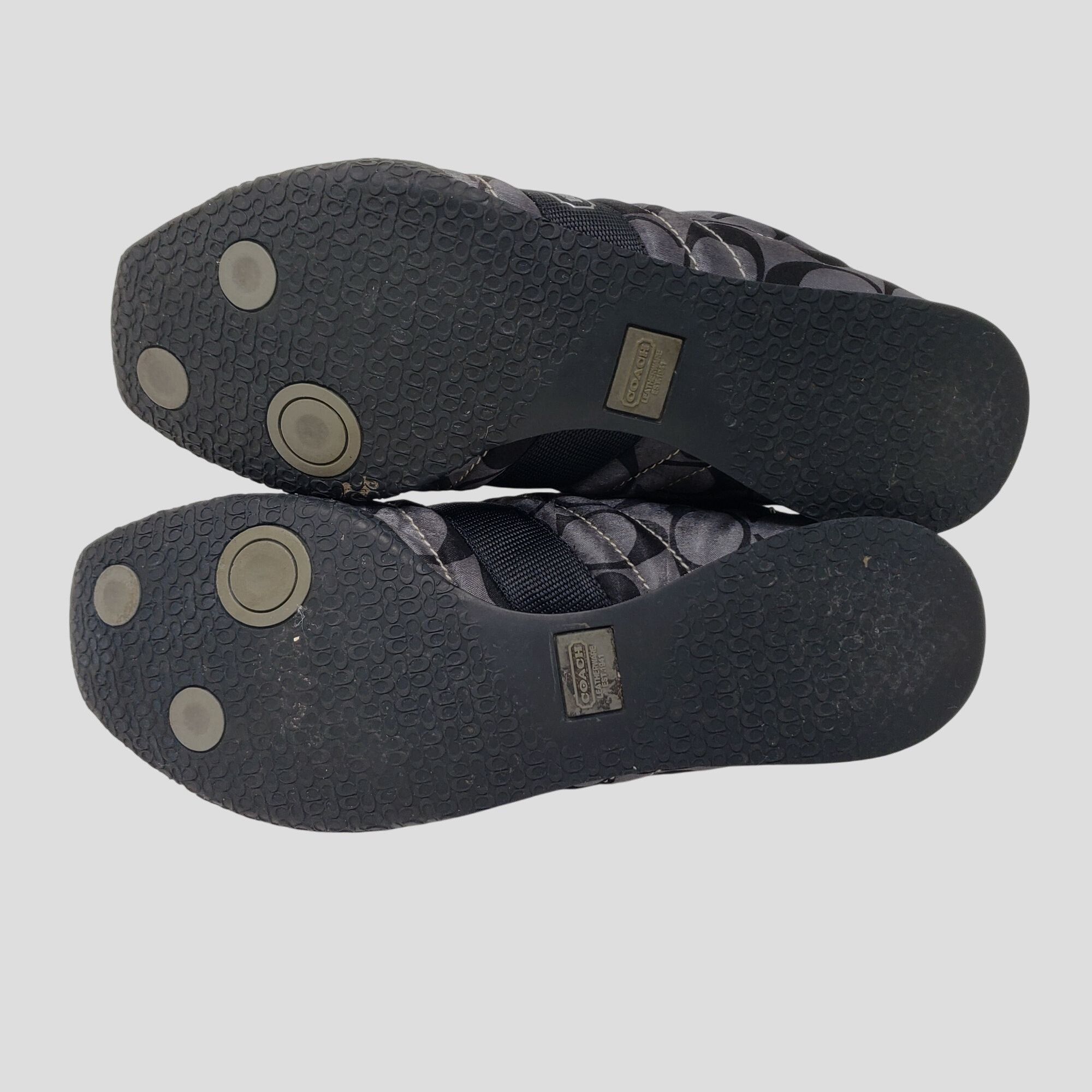 Coach Coach Kelsie Black & Gray Lace-Up Sneakers Womens Size 5.5M Size US 5.5 / EU 38 - 7 Thumbnail