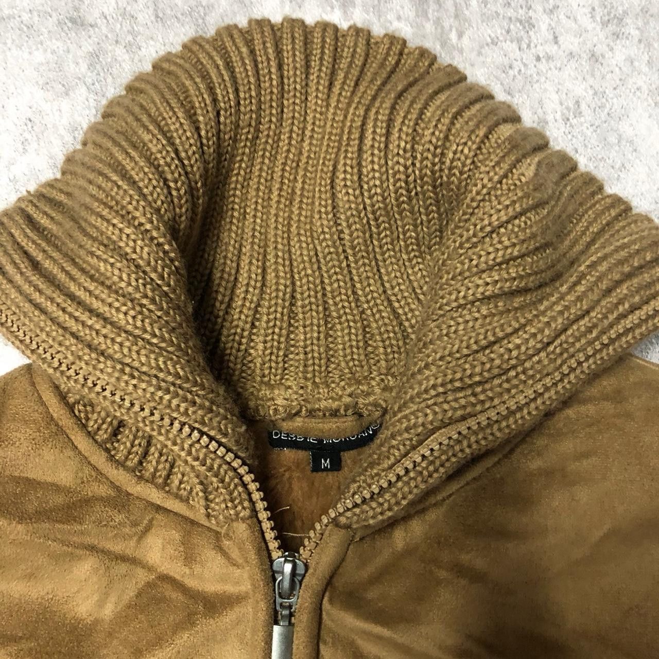 Other Brown faux suede zip up jacket jacket Size M / US 6-8 / IT 42-44 - 3 Thumbnail