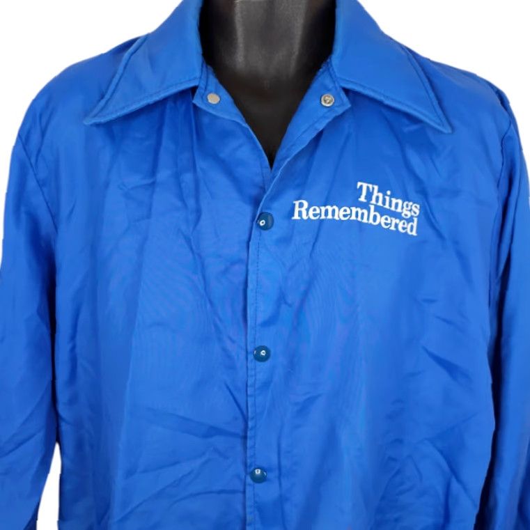 Holloway VINTAGE Holloway Windbreaker Jacket Mens Size L Blue 80s USA Size US L / EU 52-54 / 3 - 2 Thumbnail