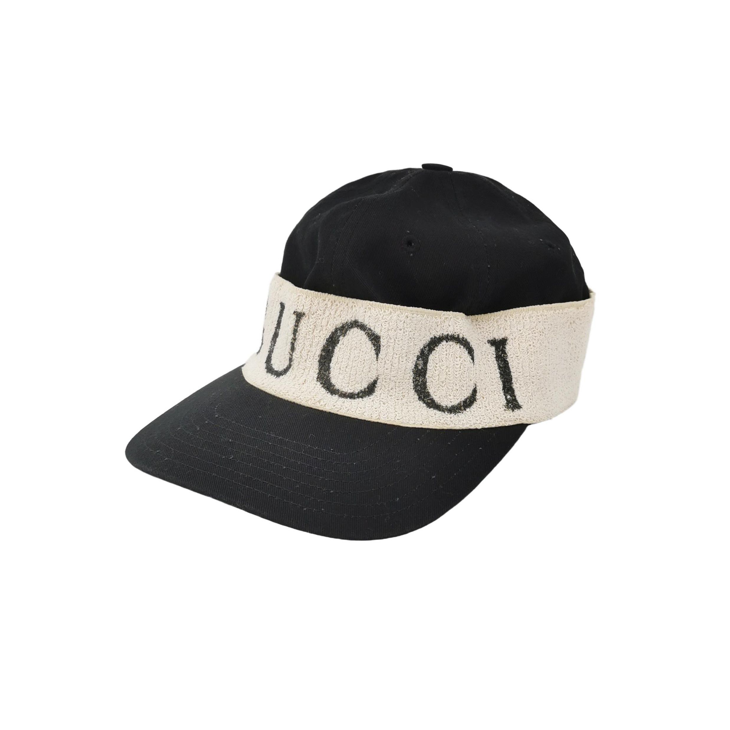 Gucci Gucci Logo Cotton Baseball Cap One Size Size ONE SIZE - 1 Thumbnail