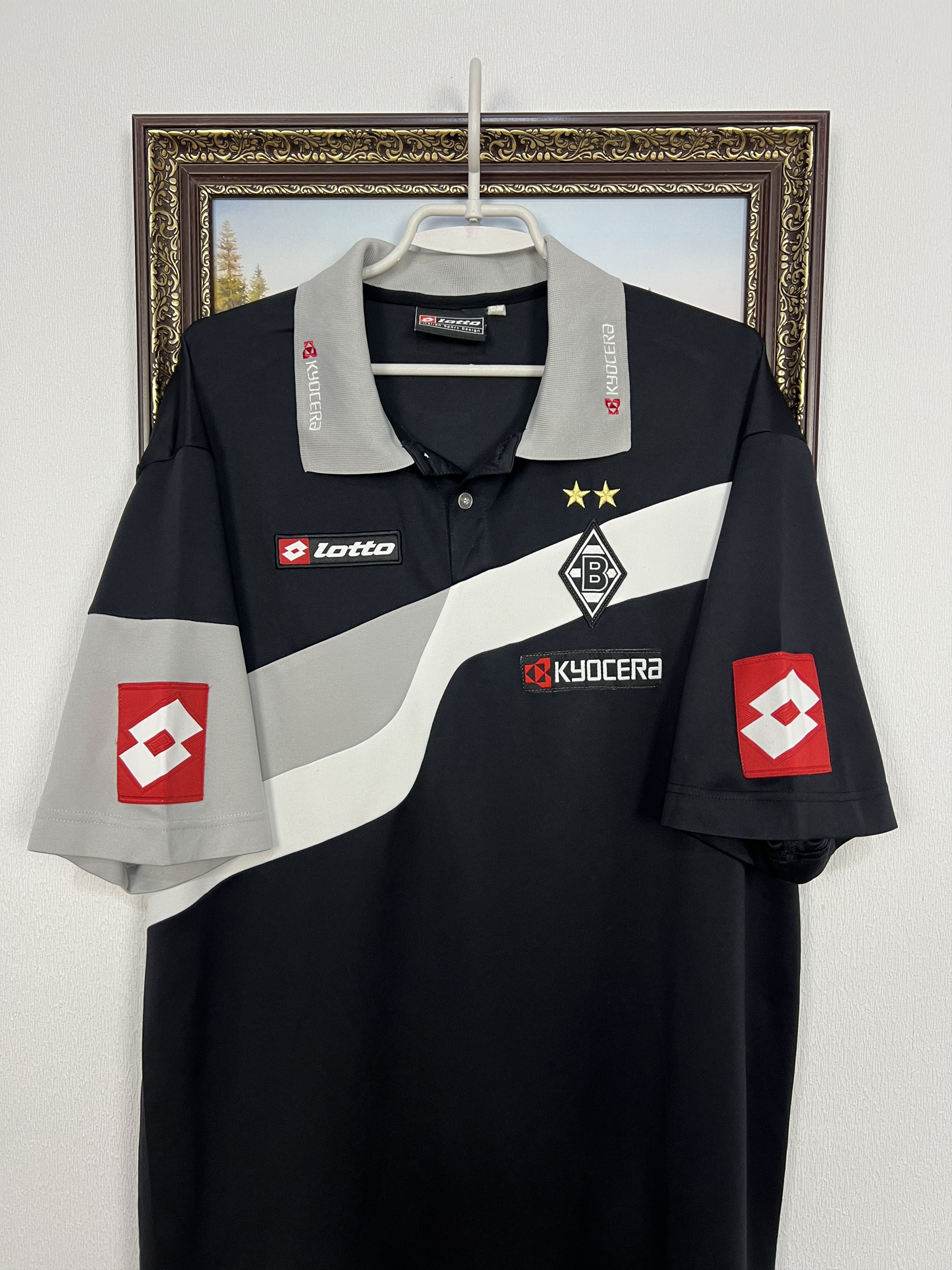 Lotto Sport Vintage Lotto Borussia Monchengladbach Football Polo Shirt Size US XL / EU 56 / 4 - 2 Thumbnail