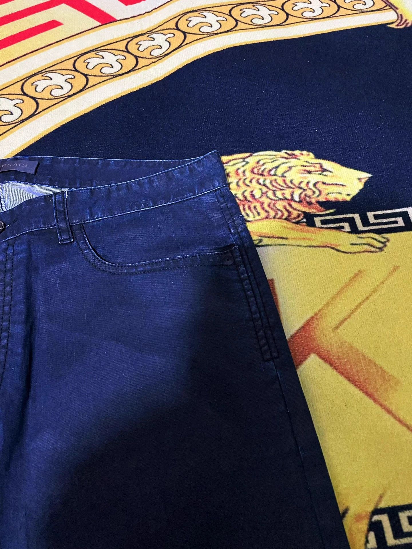 Versace Versace Main Line Men's Denim Pants 34 Size US 34 / EU 50 - 4 Thumbnail