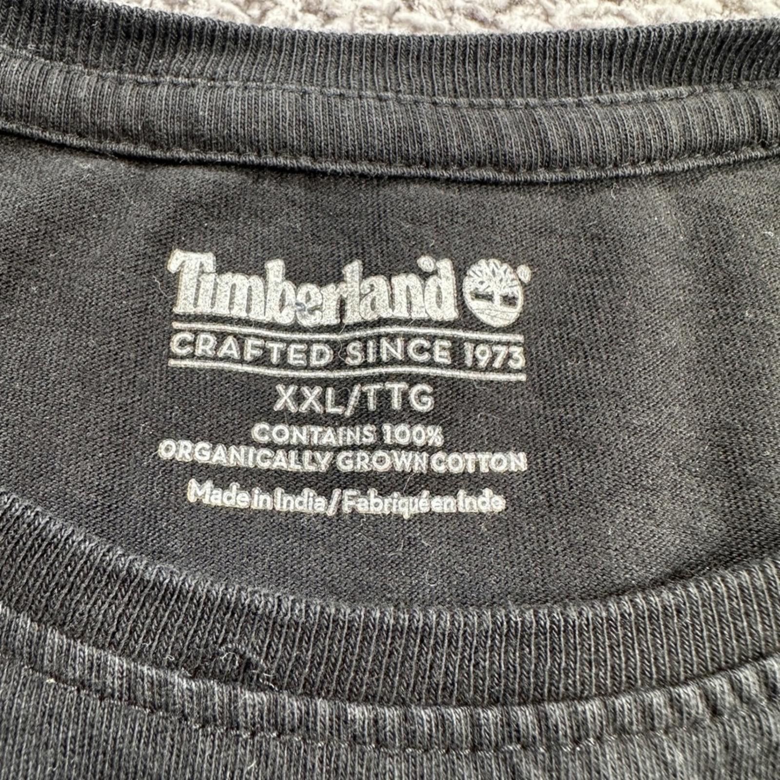 Timberland Timberland Mens T Shirt Black XXL Crafted Since 1973 Organic Size US XXL / EU 58 / 5 - 3 Thumbnail