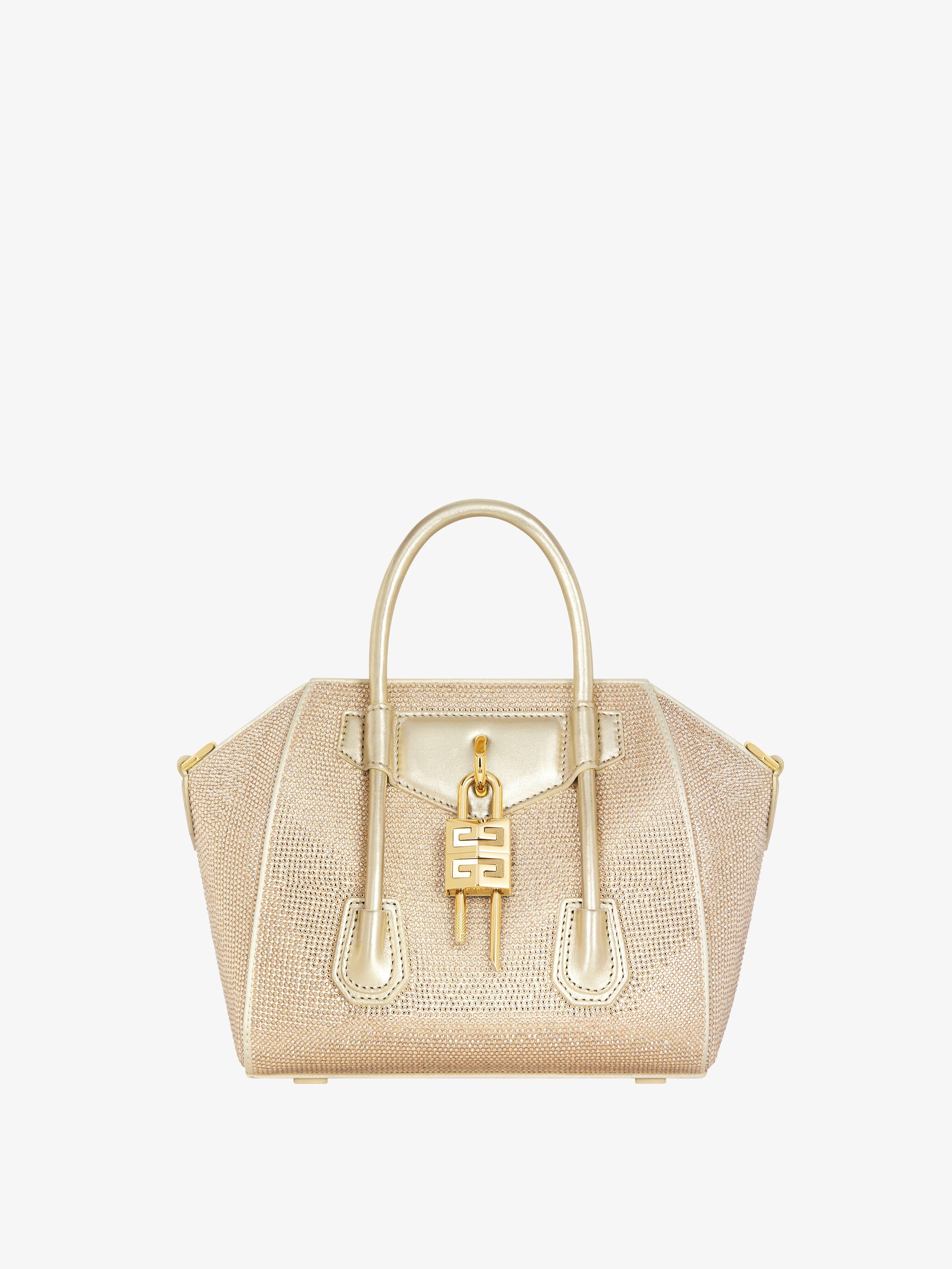 Givenchy o1w1db10825 Size: OS / Antigona Lock Mini Bag in Gold Size ONE SIZE - 1 Thumbnail