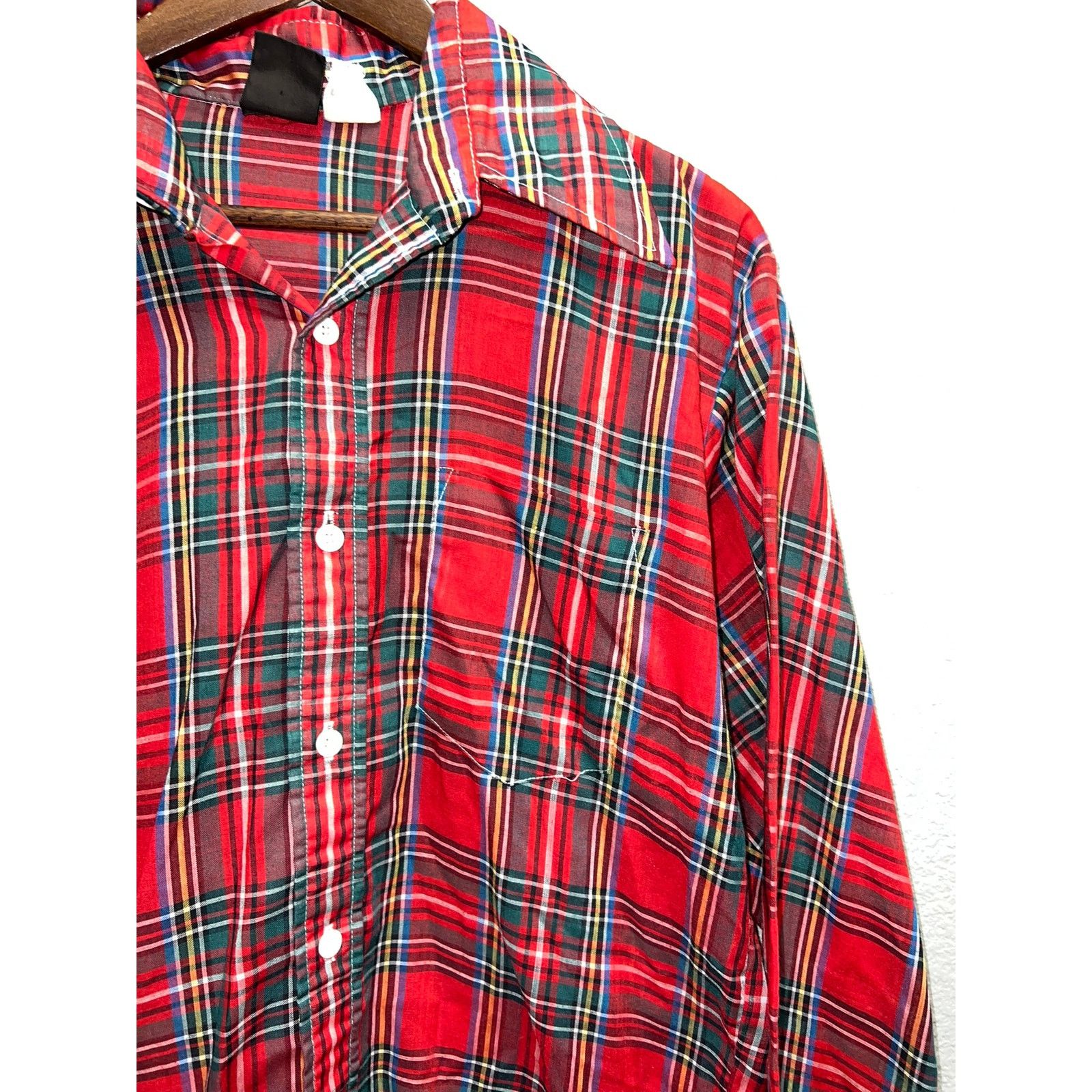 Vintage Vintage Manchester Shirt Company Button Up Shirt Red 60s L Size US L / EU 52-54 / 3 - 2 Thumbnail