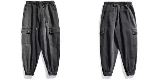 Japanese Brand 21SS Indigo Union Japan Black Denim Faded Jogger Pants Size US 30 / EU 46 - 4 Thumbnail