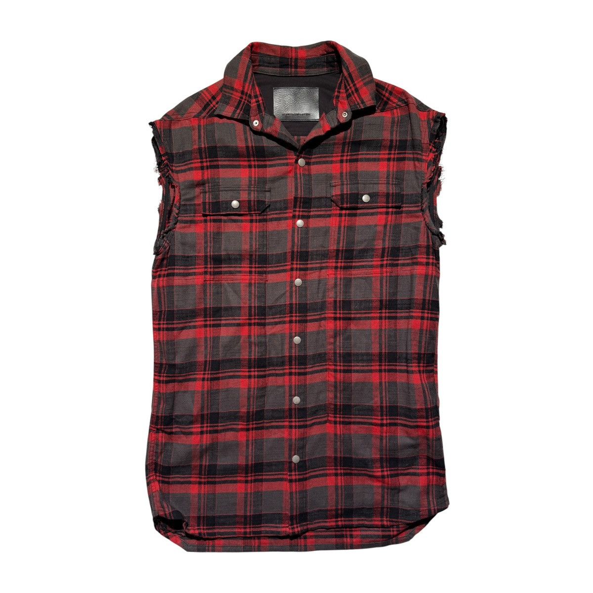 Rick Owens $1,070 Plaid oversized backstrap flannel Size US S / EU 44-46 / 1 - 1 Thumbnail