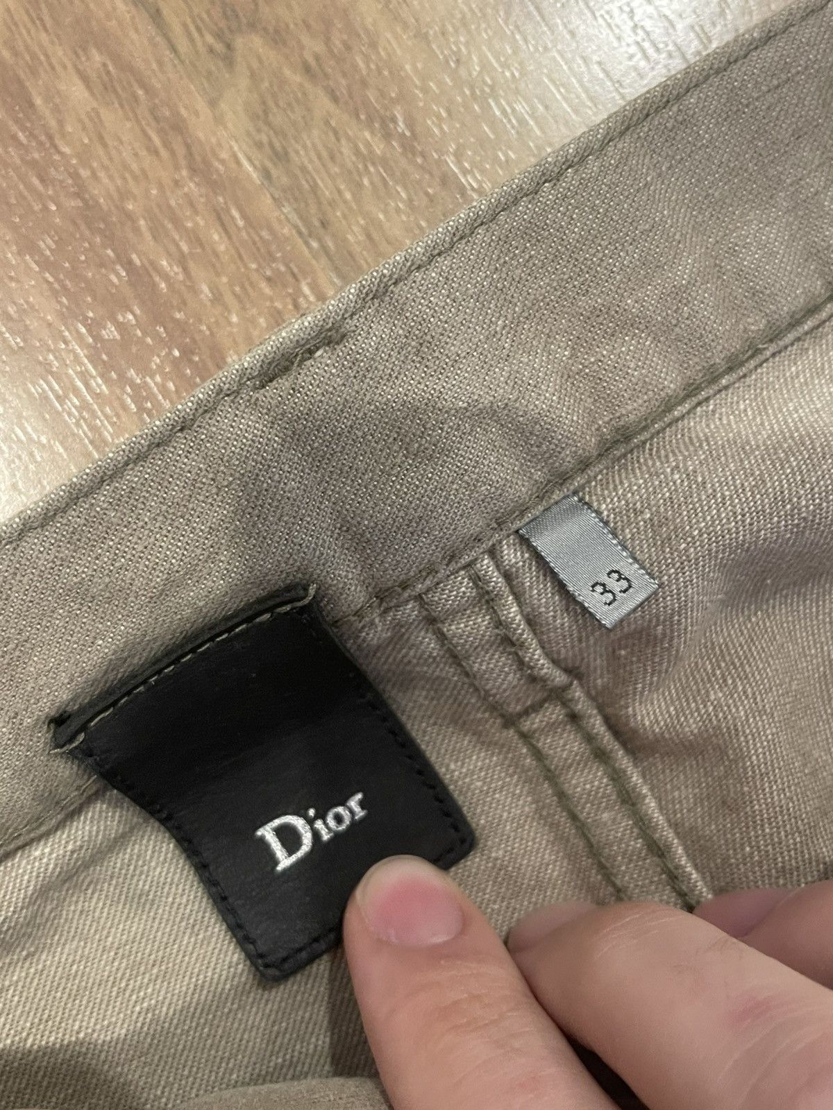 Dior Dior Homme sz33 Beige jeans pants hedi kva Size US 33 - 4 Thumbnail