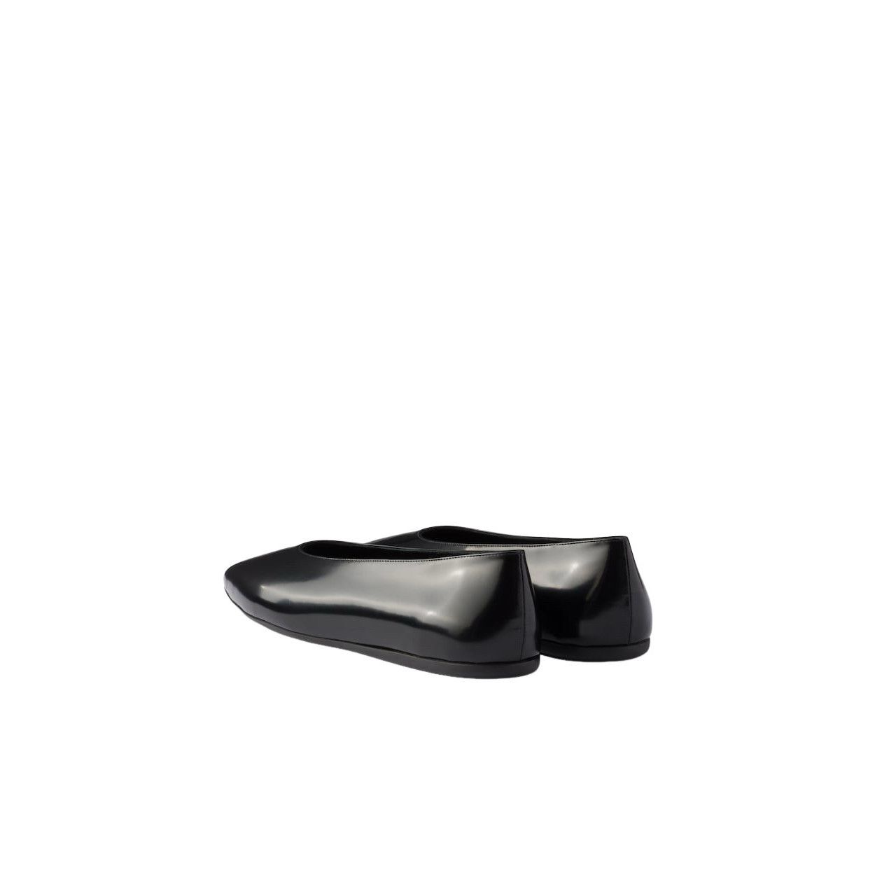 Prada PRADA $1070 Black Brushed Leather Ballerinas New & Authentic Size US 7 / IT 37 - 4 Thumbnail