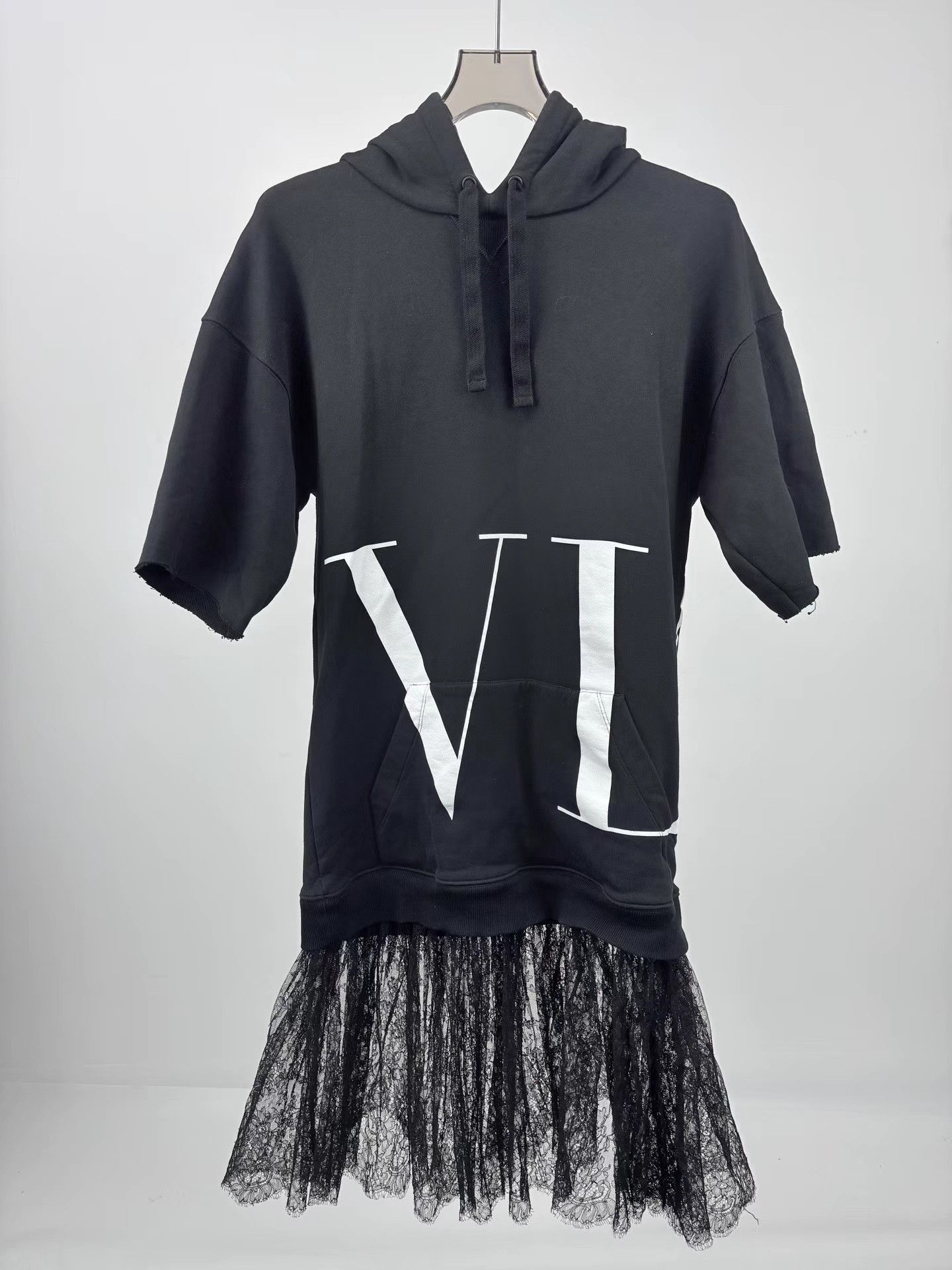 Valentino VALENTINO Lace Sweatshirt Dress Size XS / US 0-2 / IT 36-38 - 1 Thumbnail