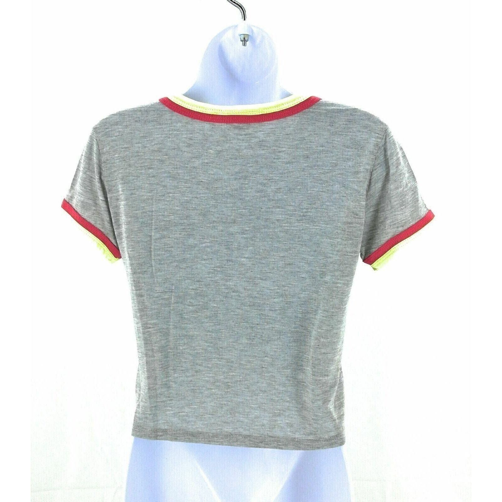 Other 23 Love Street Gray Short Sleeve Crop Top - Junior's Medium Size M / US 6-8 / IT 42-44 - 6 Thumbnail