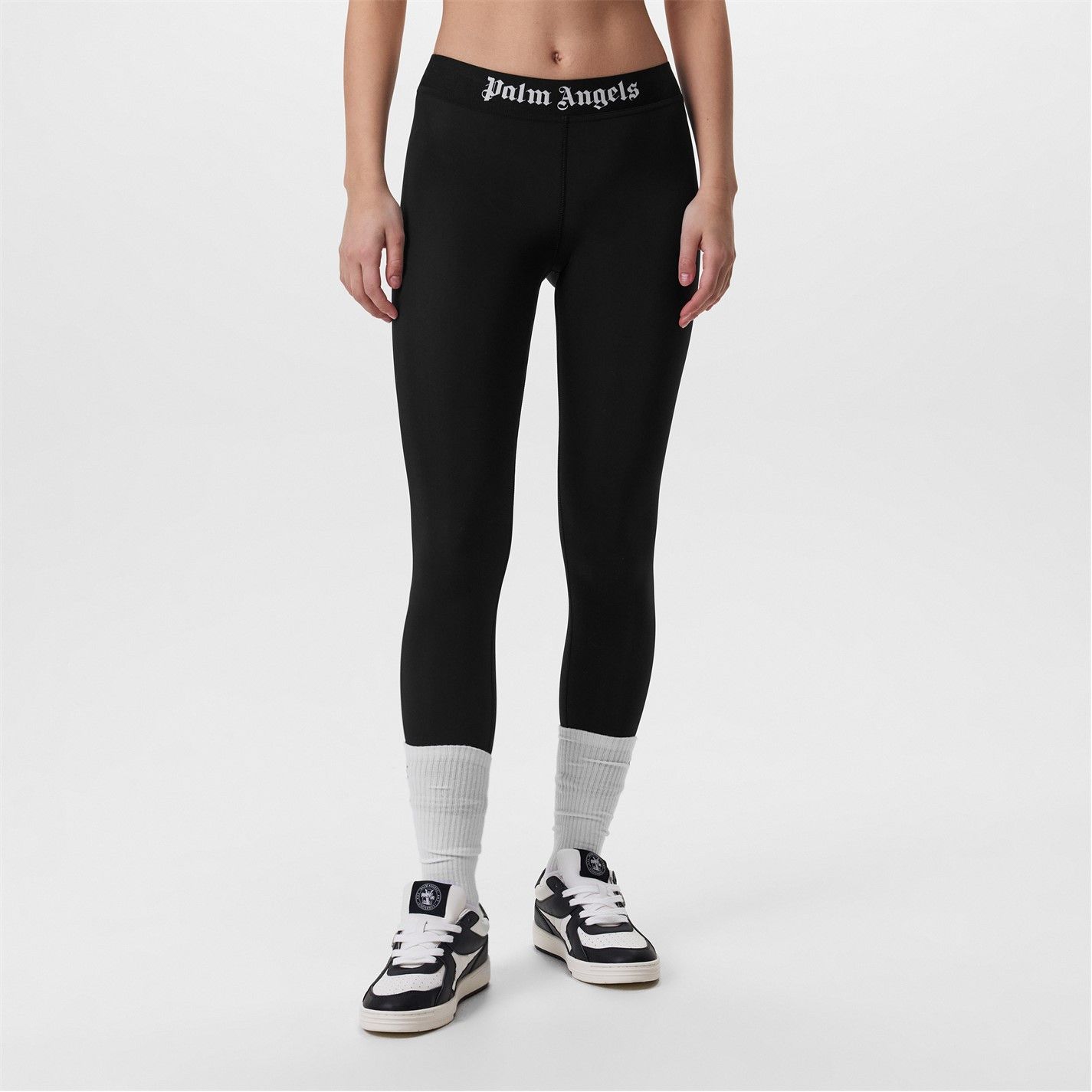 Palm Angels o1g2r1mq0325 Logo Legging in Black Size 25" / US 0 / IT 36 - 2 Thumbnail
