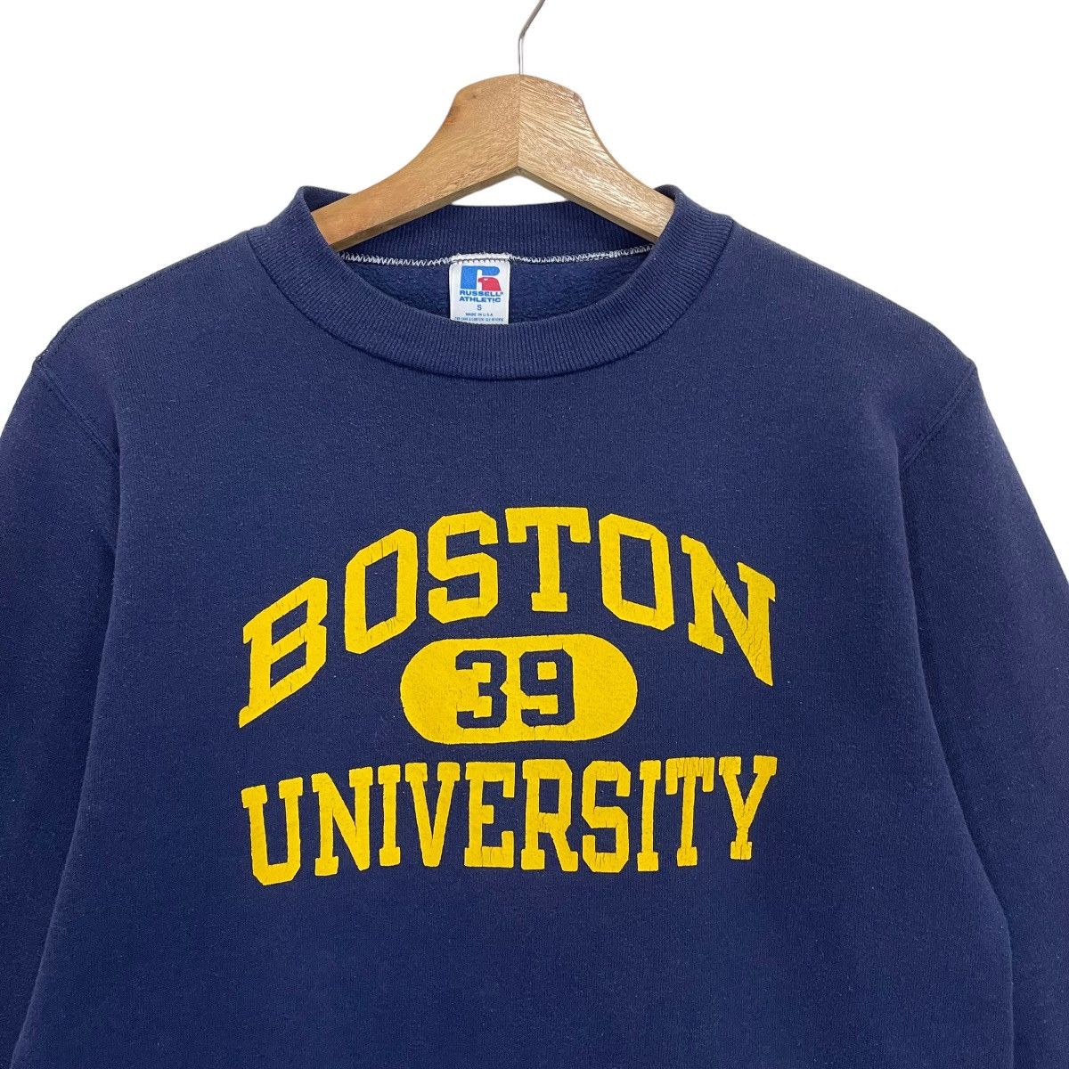Russell Athletic Vintage Boston University Big Logo Sweatshirt Size S Size US S / EU 44-46 / 1 - 4 Thumbnail