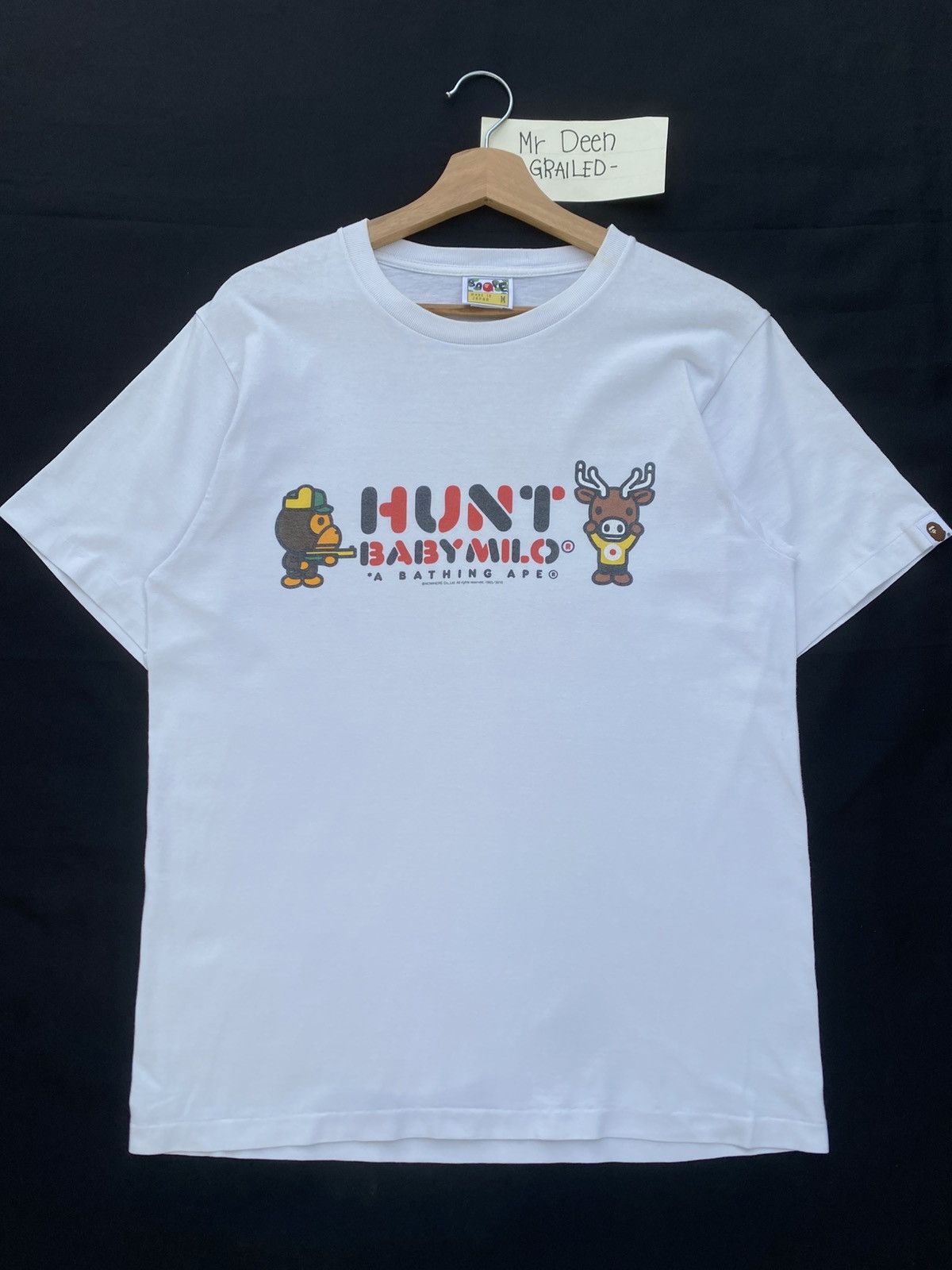 Bape Rare BAPE SS2010 Hunt Baby Milo Tshirt Size US M / EU 48-50 / 2 - 5 Thumbnail