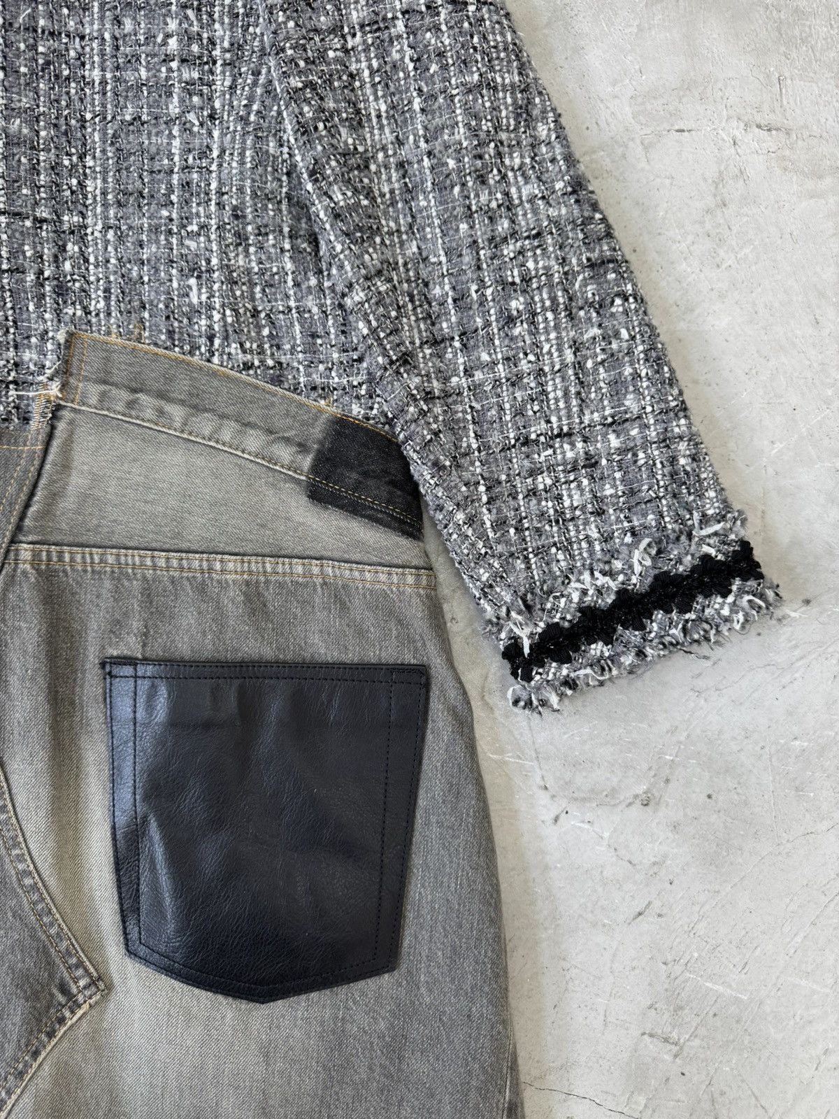 Junya Watanabe FW14 HYBRID TWEED/DENIM JACKET Size M / US 6-8 / IT 42-44 - 8 Thumbnail