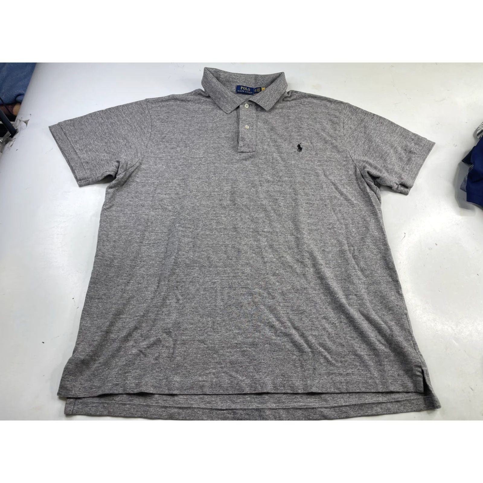 Polo Ralph Lauren VINTAGE Polo Ralph Lauren Men's Polo Golf Shirt 2XB Gray Short Sleeve Polo Size US XXL / EU 58 / 5 - 2 Thumbnail