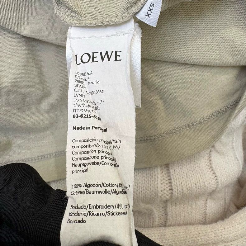 Loewe LOEWE Embroidered Logo printed fake pocket round neck shor Size XXS / US 00 / IT 34 - 4 Thumbnail