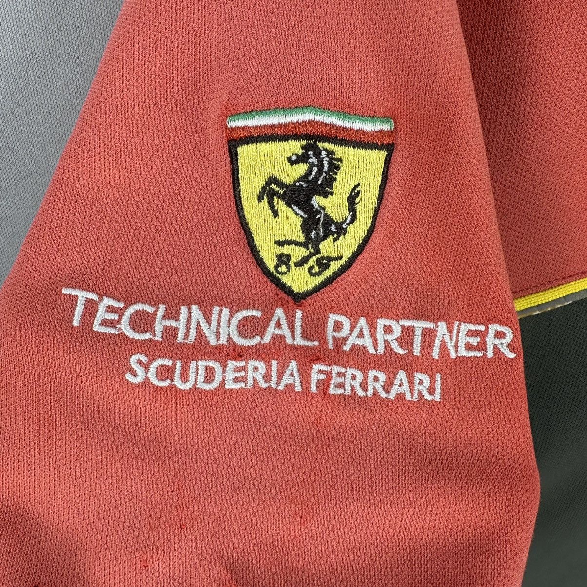 Vintage Vintage Ferrari Shell Manufacturing Thrashed Polo Tee Size US M / EU 48-50 / 2 - 10 Thumbnail